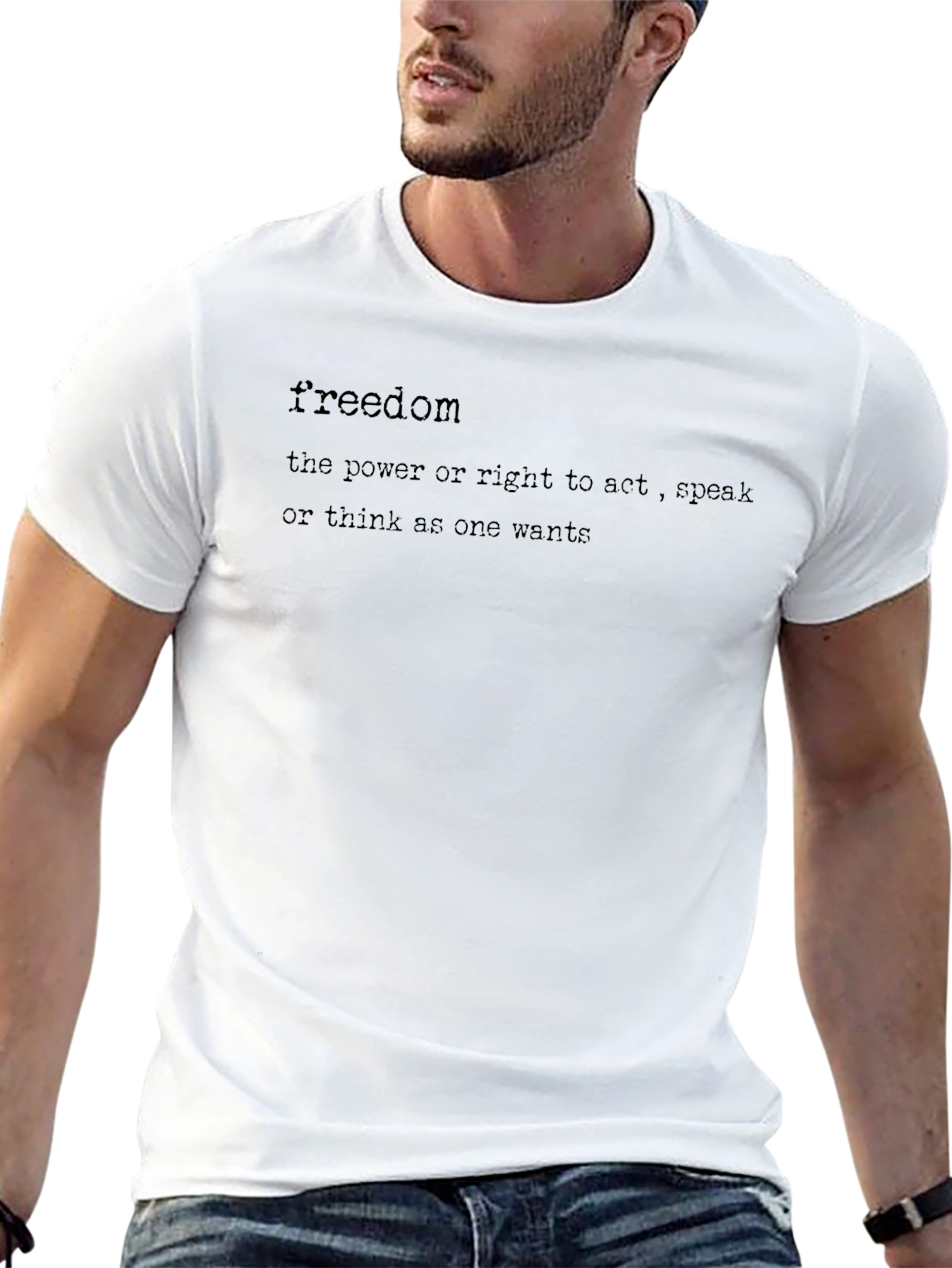 Freedom Definition Graphic Tee - Act Speak Think!