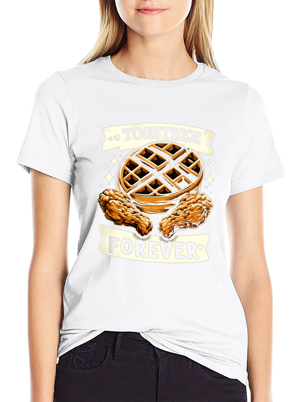 Chicken & Waffles Graphic Tee - Together Forever