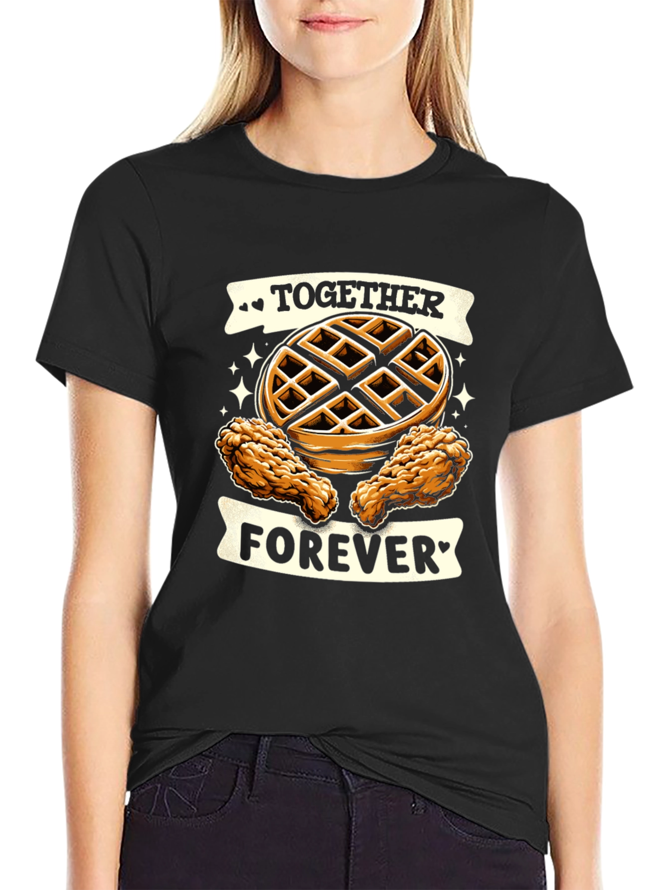 Chicken & Waffles Graphic Tee - Together Forever
