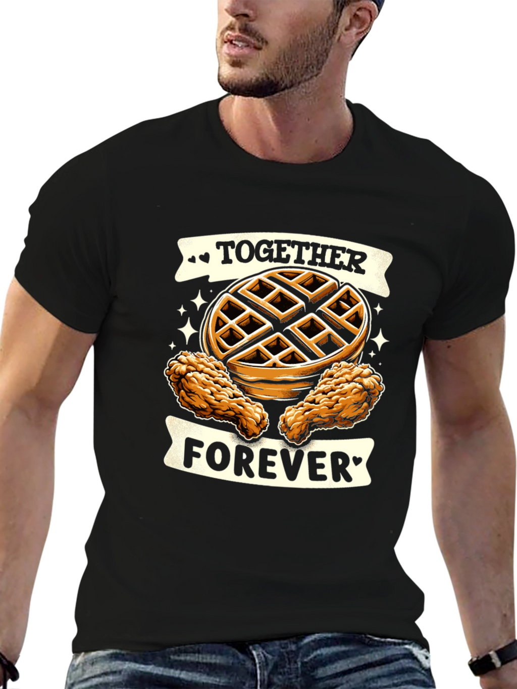 Chicken & Waffles Graphic Tee - Together Forever
