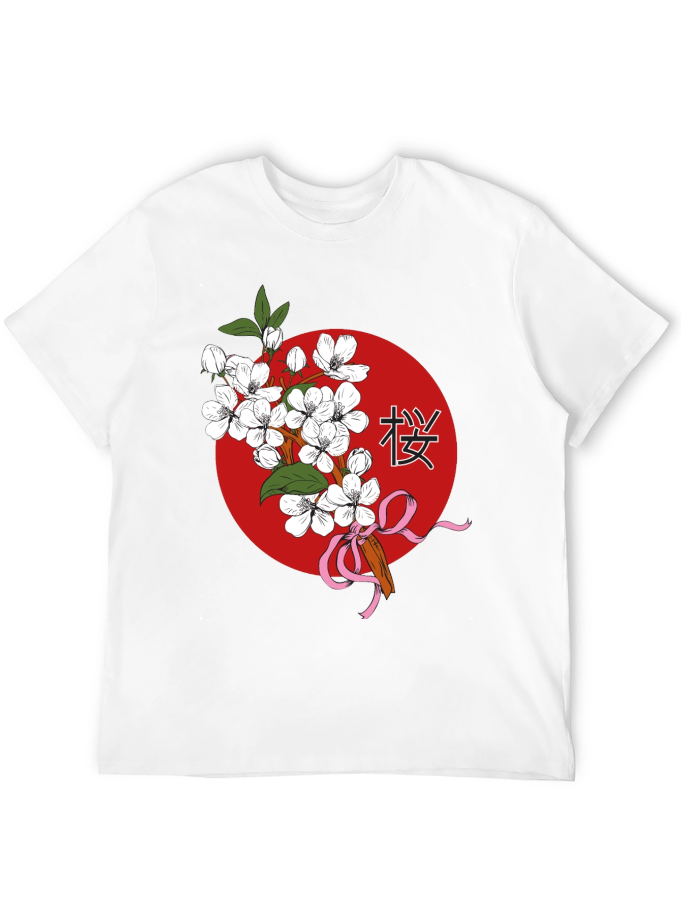 Floral Japanese Cherry Blossom Graphic T-Shirt