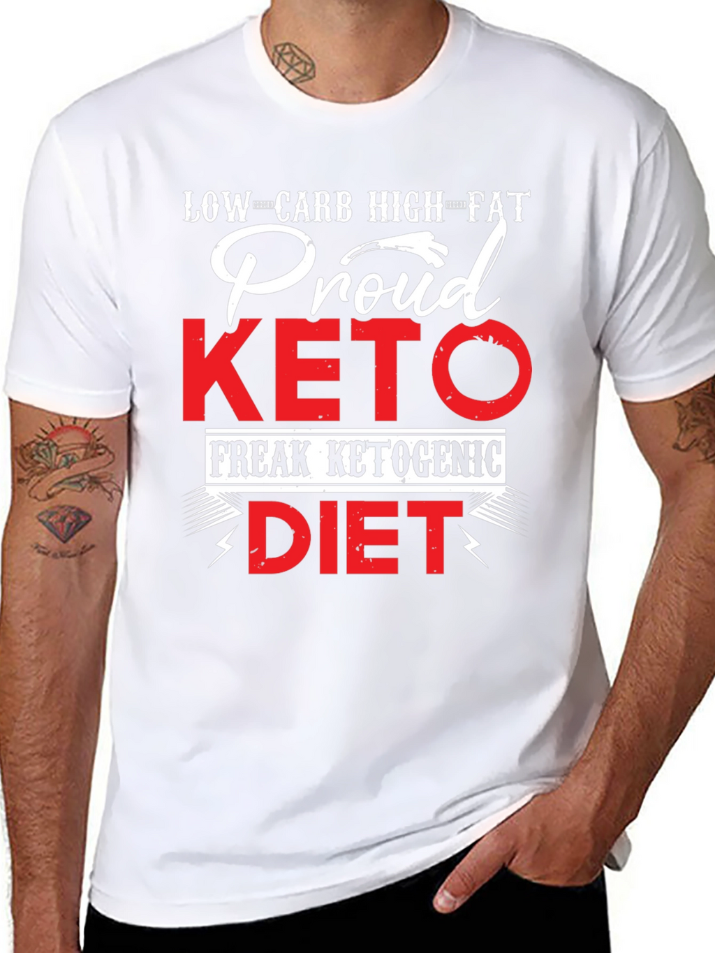 Proud Keto Diet T-Shirt - Low Carb High Fat