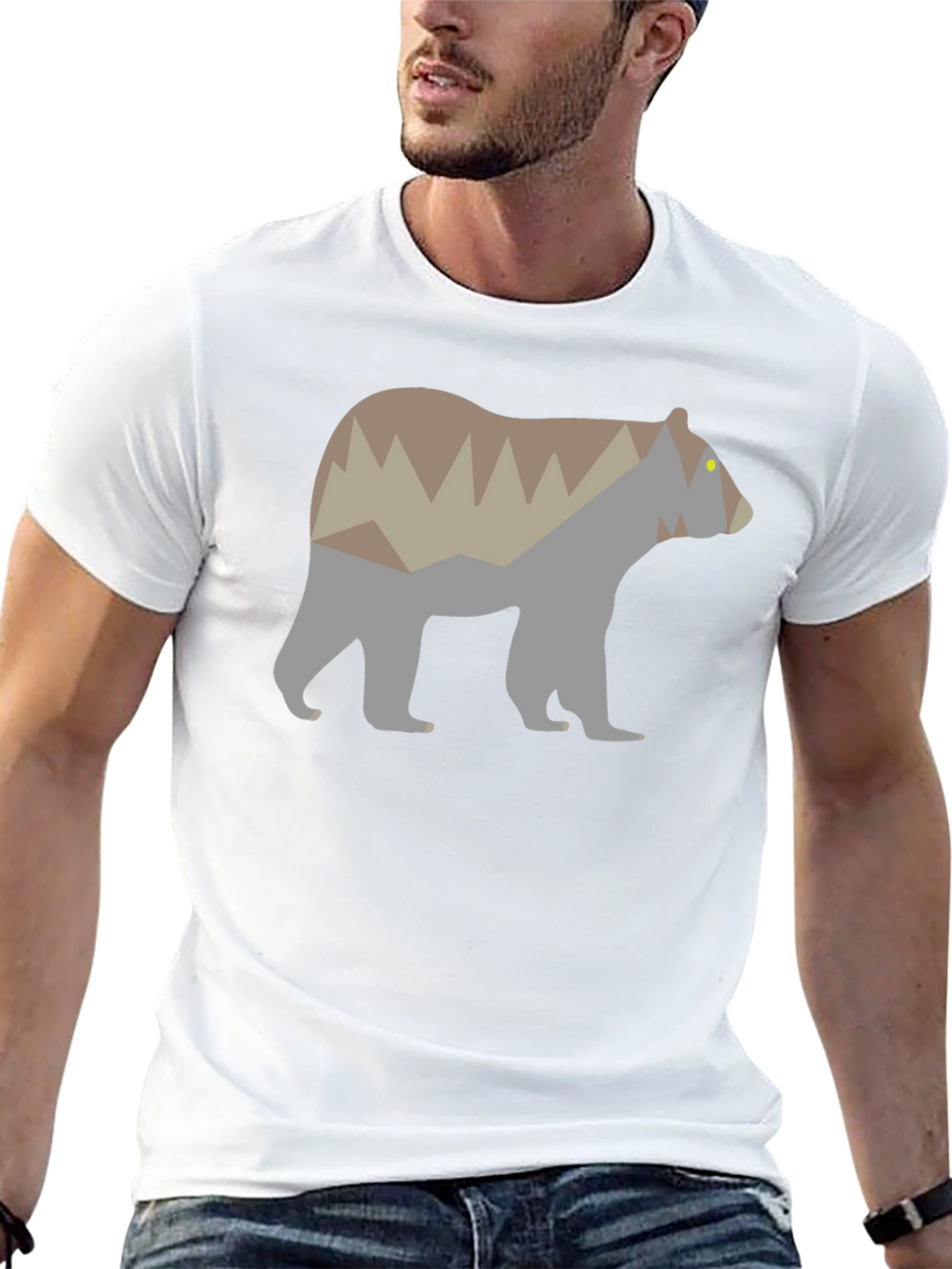 Bear Mountain Silhouette Graphic Tee - Black
