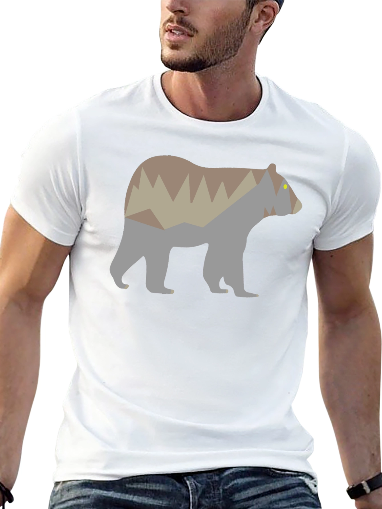 Bear Mountain Silhouette Graphic Tee - Black