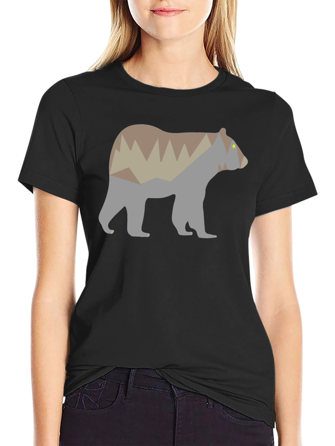 Bear Mountain Silhouette Graphic Tee - Black