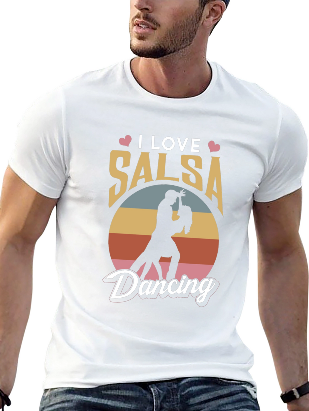 I Love Salsa Dancing Graphic Tee - Black T-Shirt