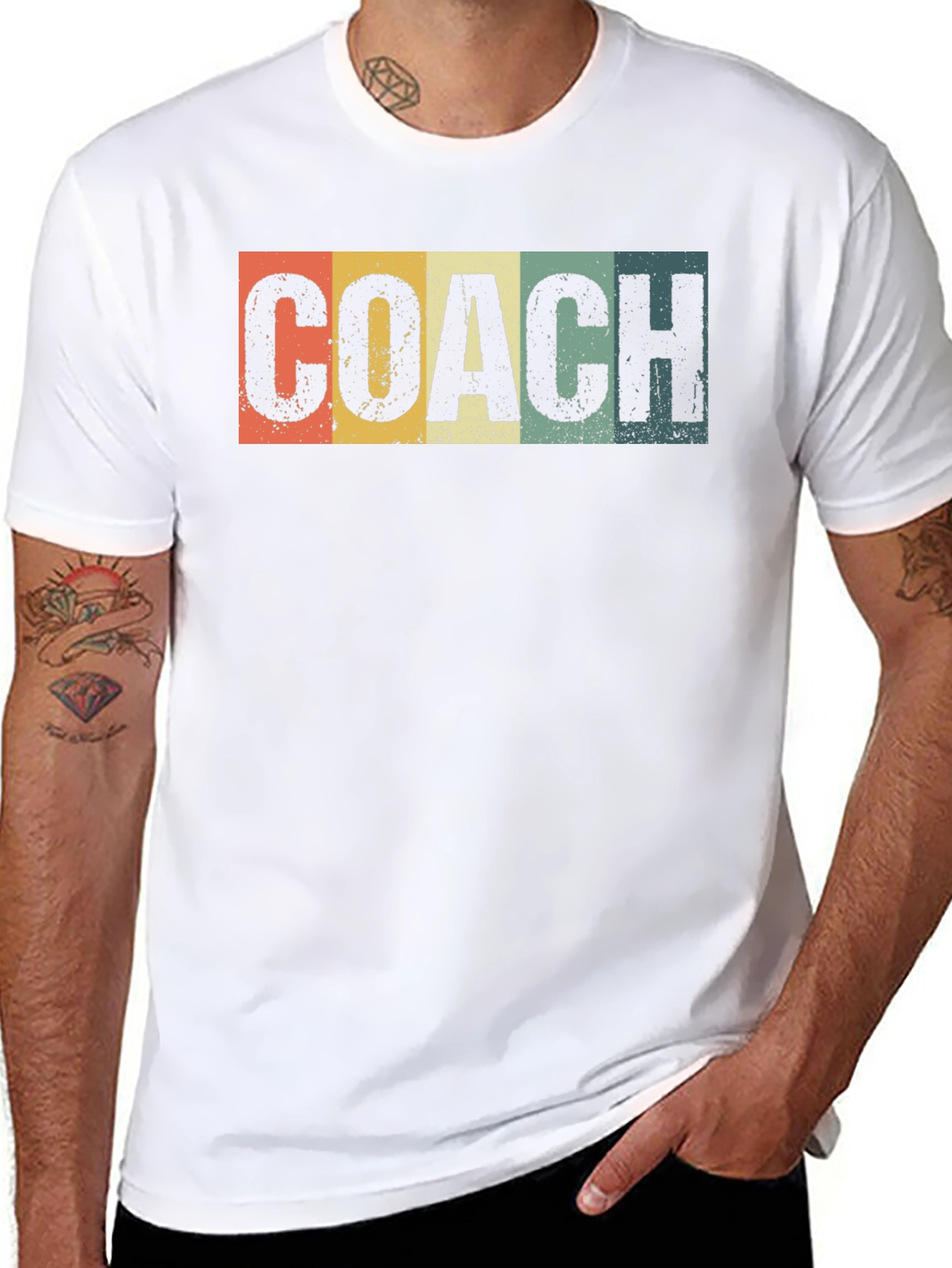 Retro Coach T-Shirt - Vintage Style Athletic Tee