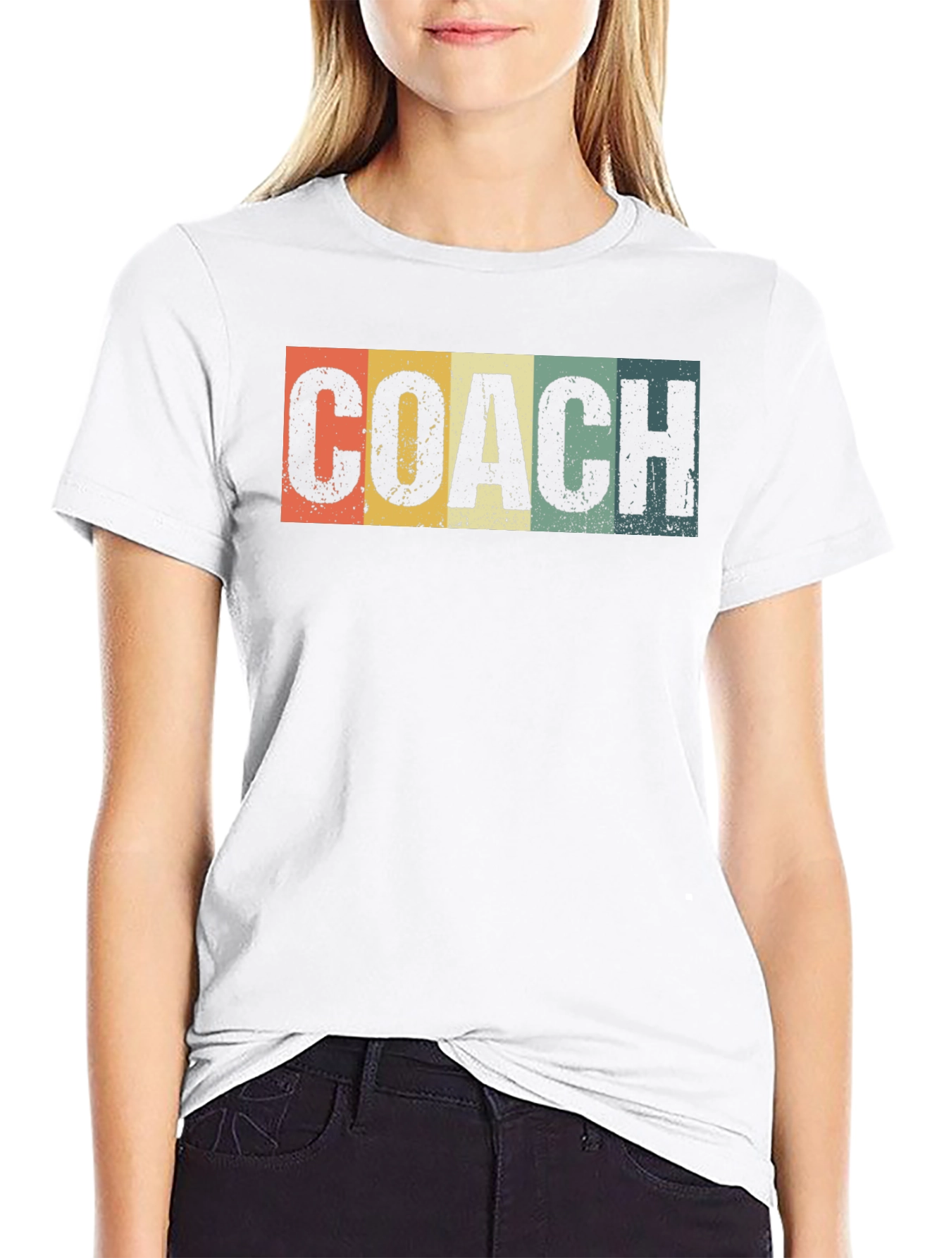 Retro Coach T-Shirt - Vintage Style Athletic Tee