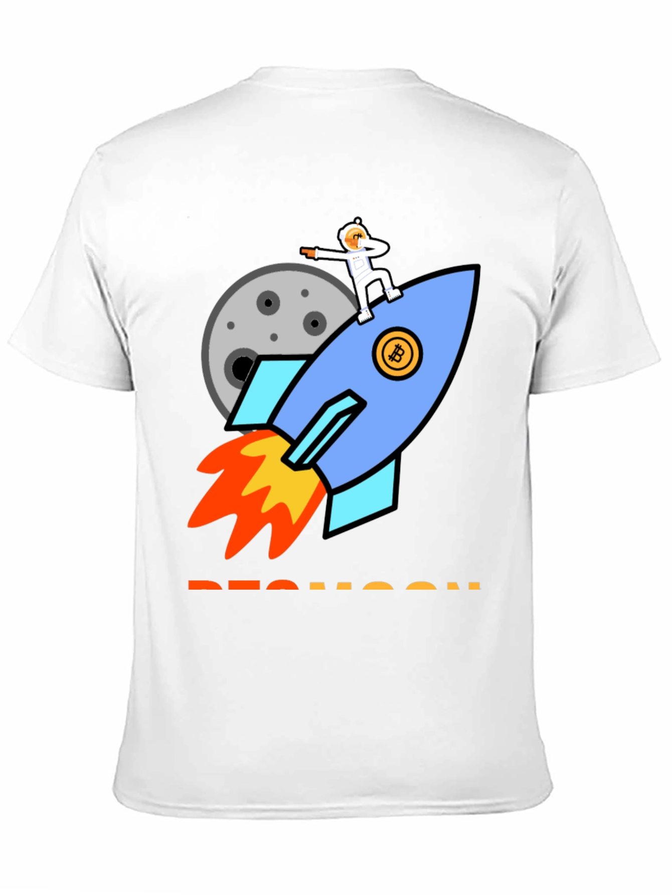 Bitcoin Rocket to the Moon T-Shirt