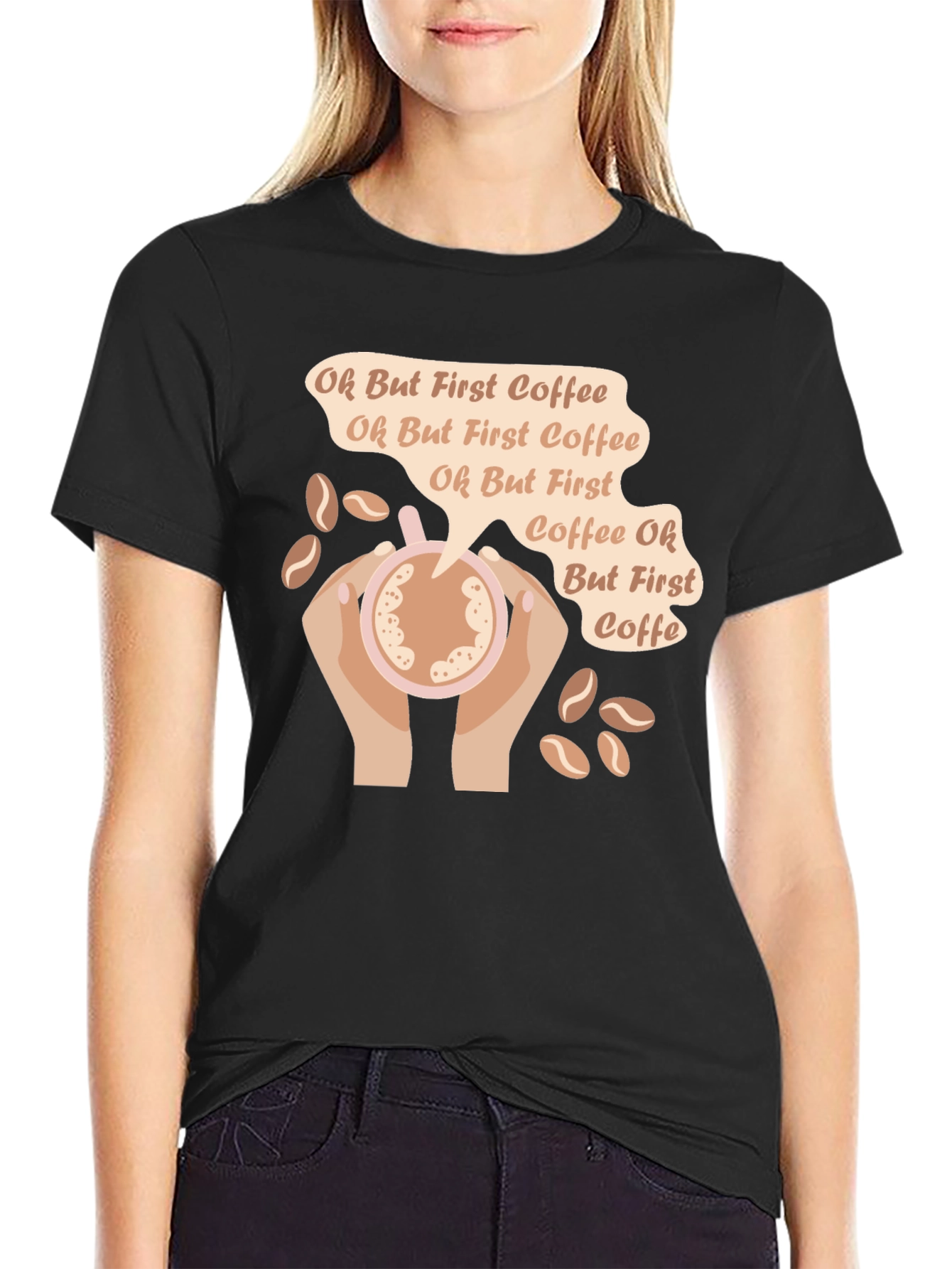 Oh But First Coffee Graphic T-Shirt