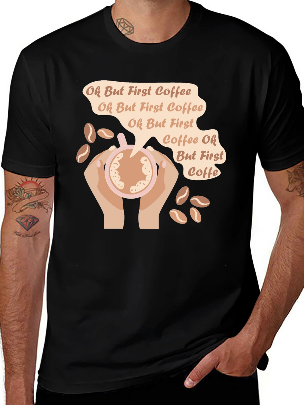 Oh But First Coffee Graphic T-Shirt