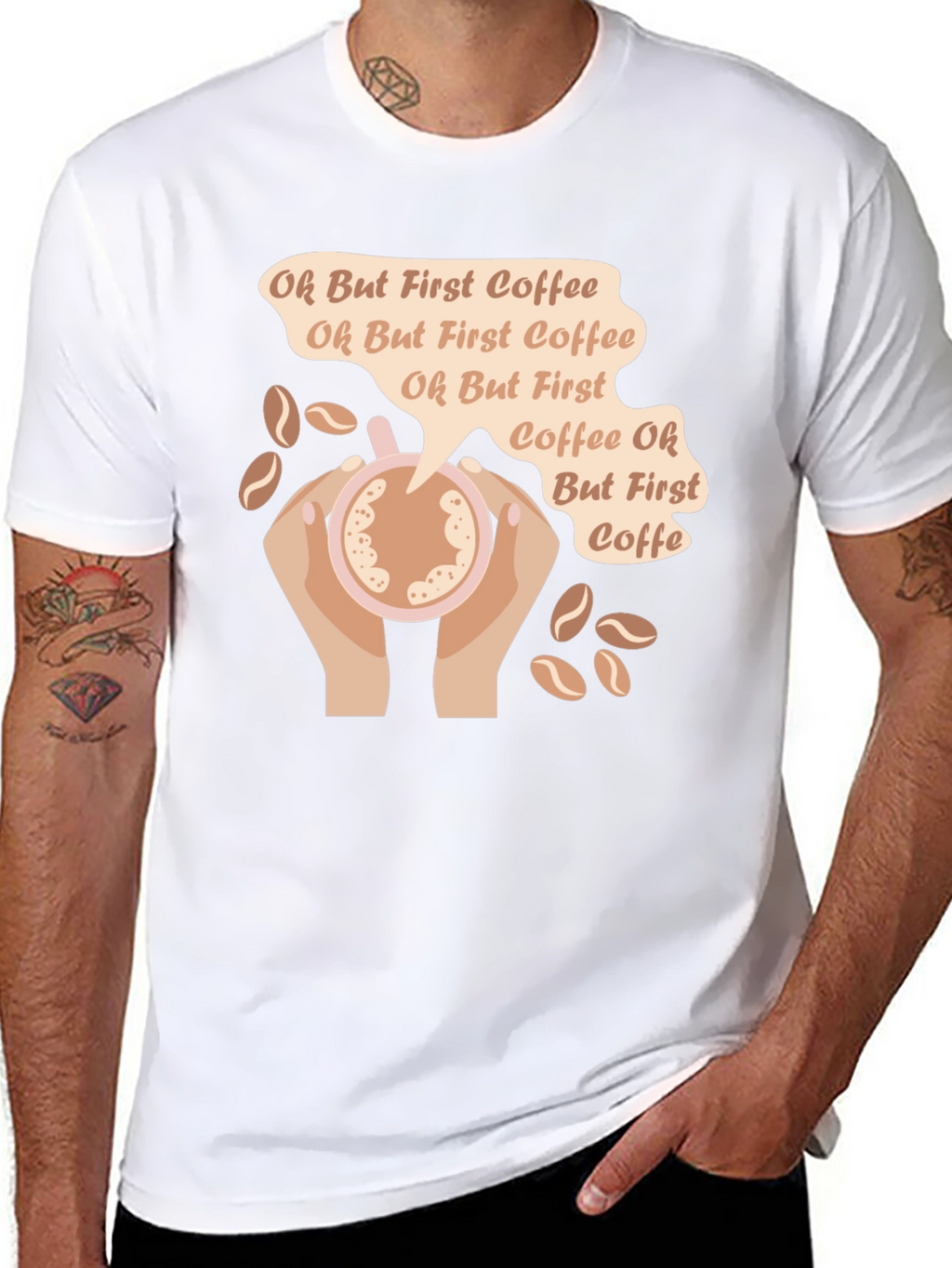 Oh But First Coffee Graphic T-Shirt