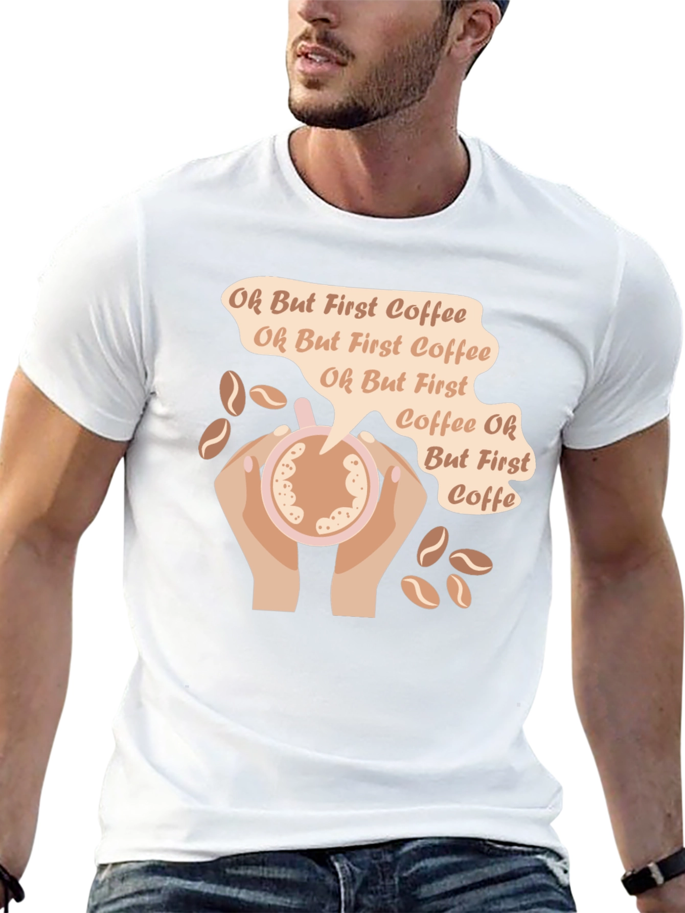 Oh But First Coffee Graphic T-Shirt