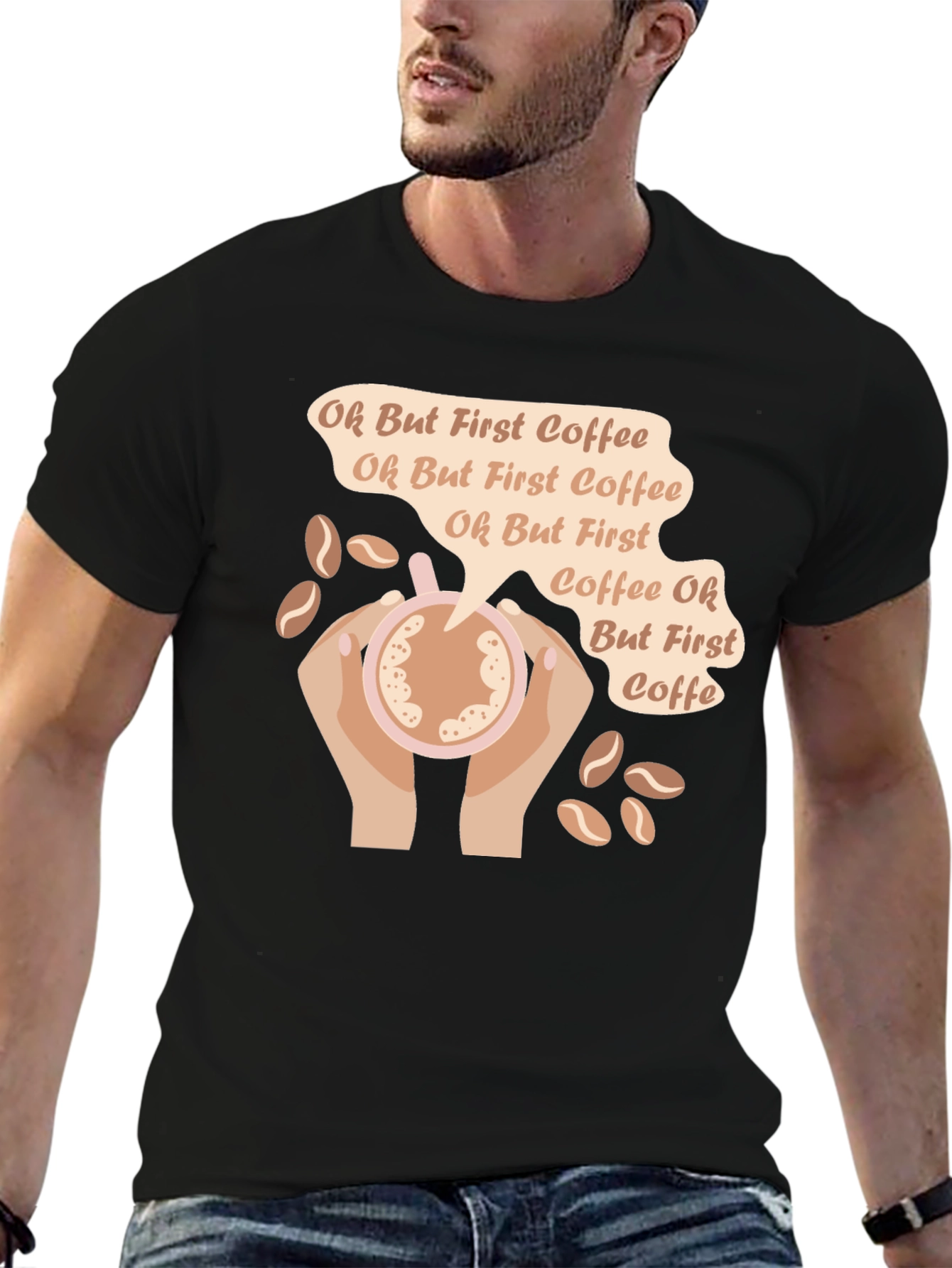 Oh But First Coffee Graphic T-Shirt