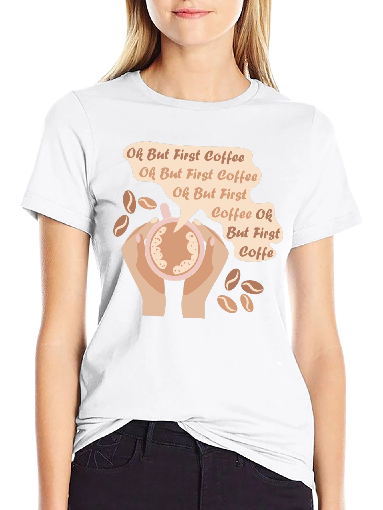 Oh But First Coffee Graphic T-Shirt