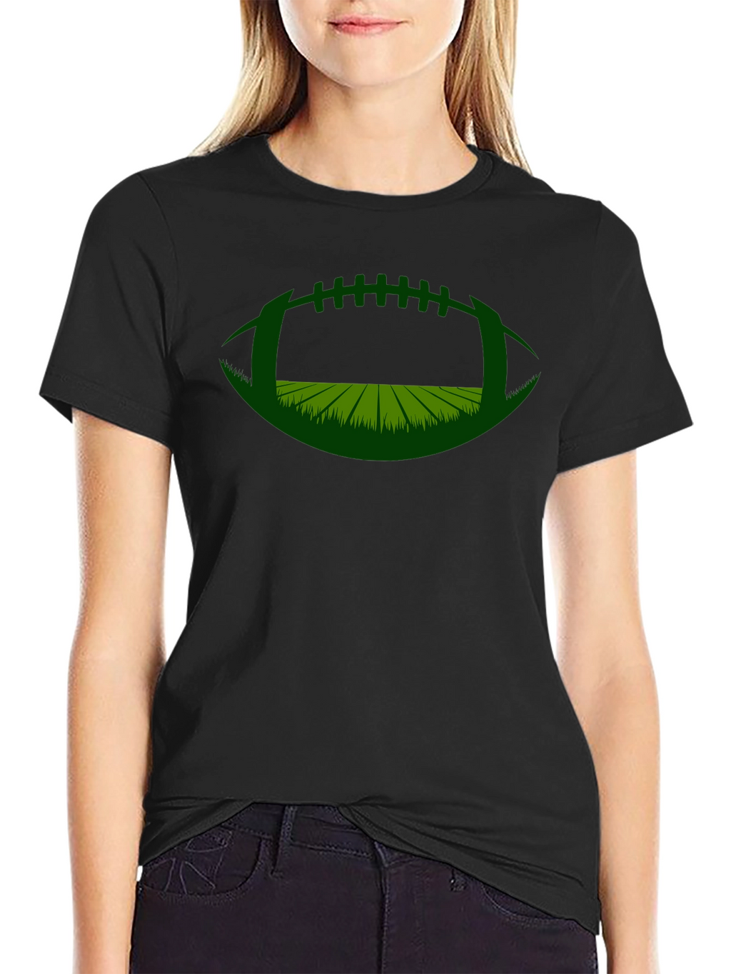 Football Field Graphic Tee - Game Day Ready