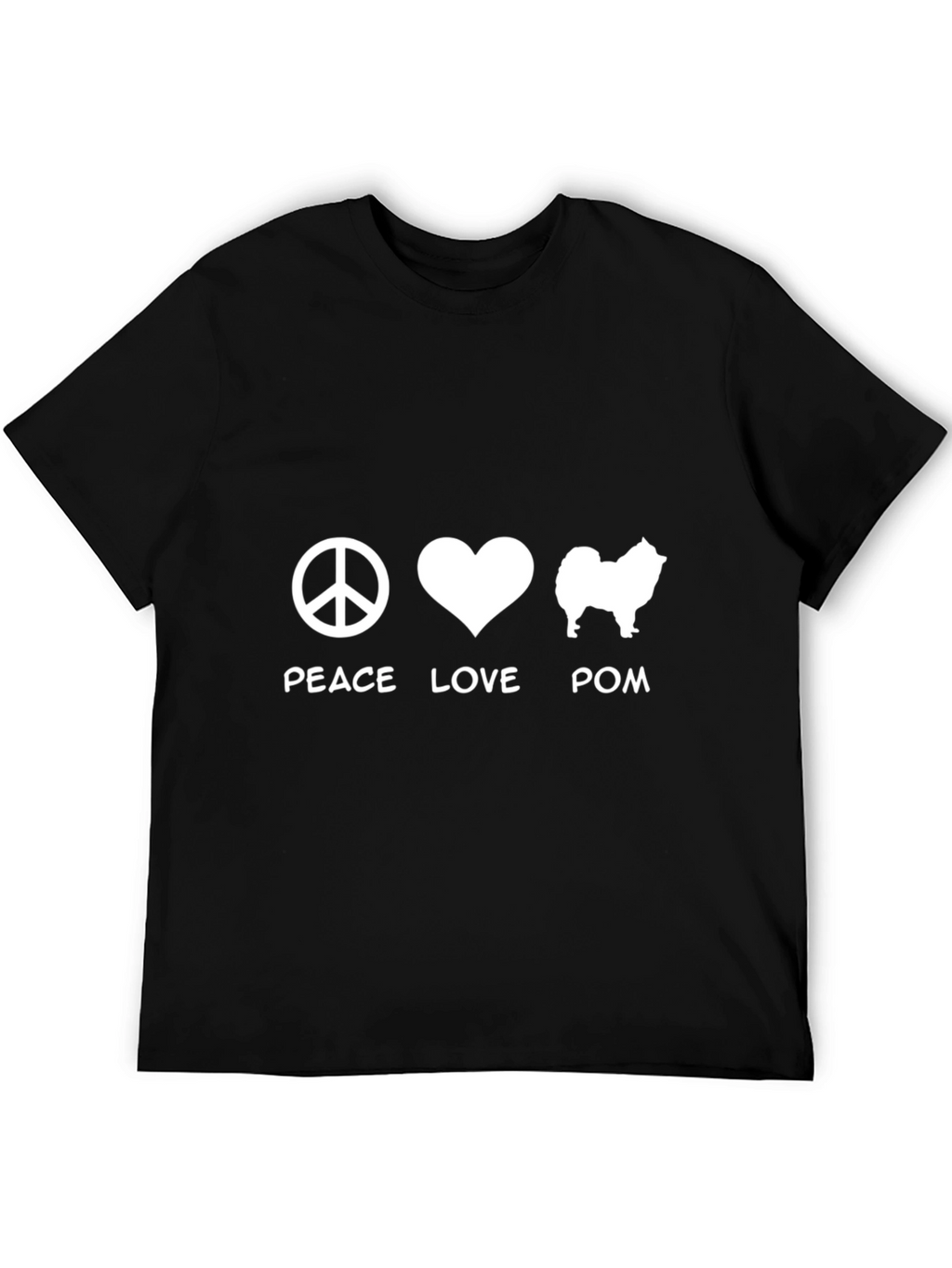 Peace Love Pom T-Shirt - Dog Lover Tee