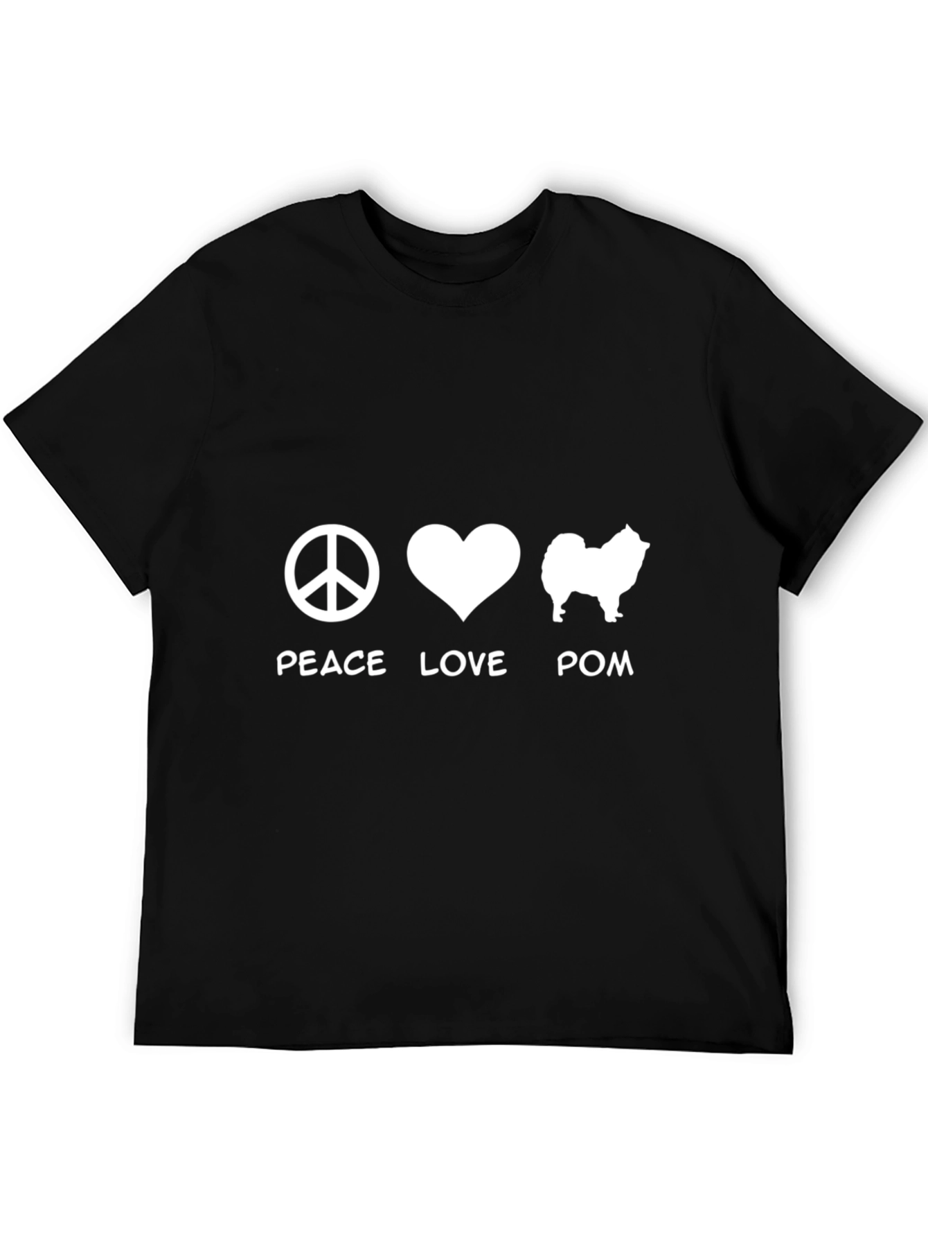 Peace Love Pom T-Shirt - Dog Lover Tee