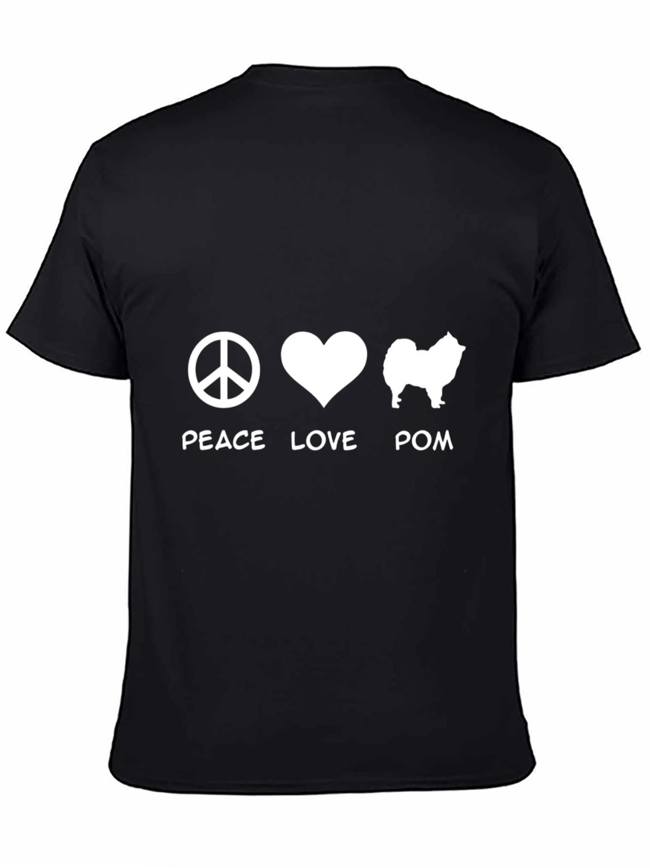 Peace Love Pom T-Shirt - Dog Lover Tee