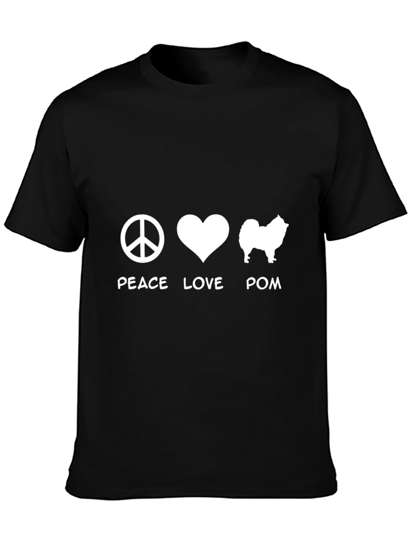 Peace Love Pom T-Shirt - Dog Lover Tee