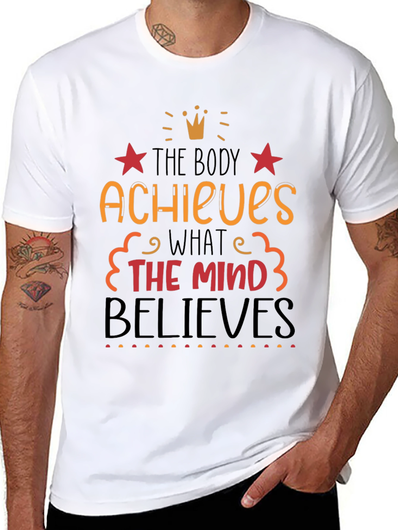 Motivational T-Shirt: Achieve & Believe