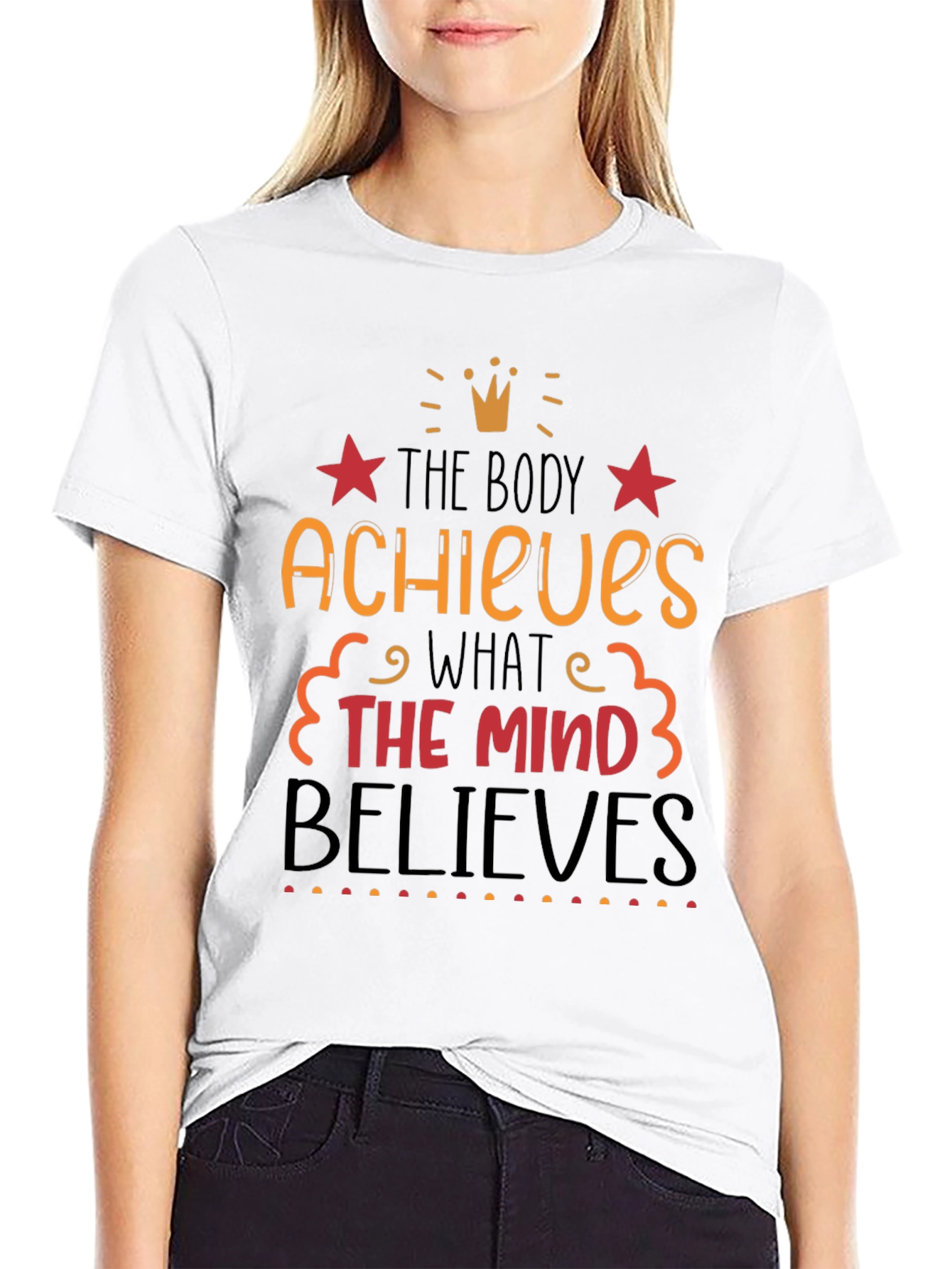 Motivational T-Shirt: Achieve & Believe