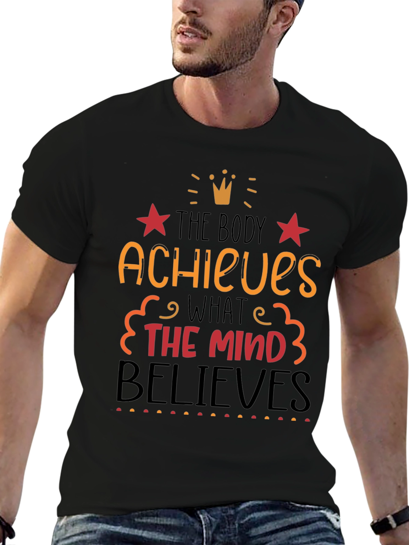 Motivational T-Shirt: Achieve & Believe