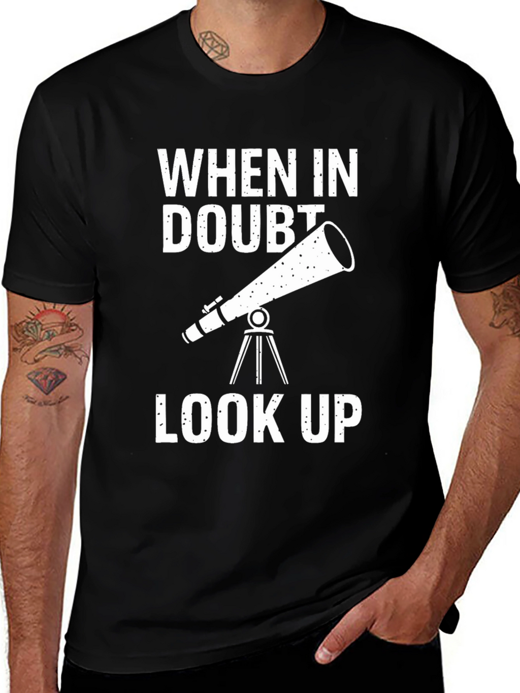 When In Doubt Look Up Graphic Tee