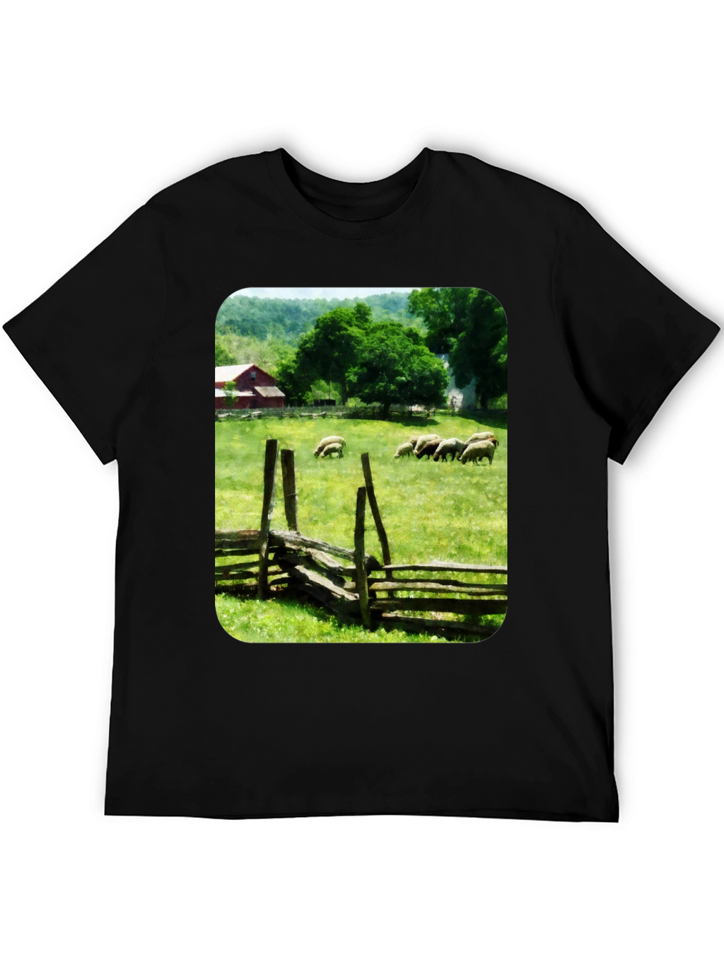 Pastoral Sheep Meadow T-Shirt
