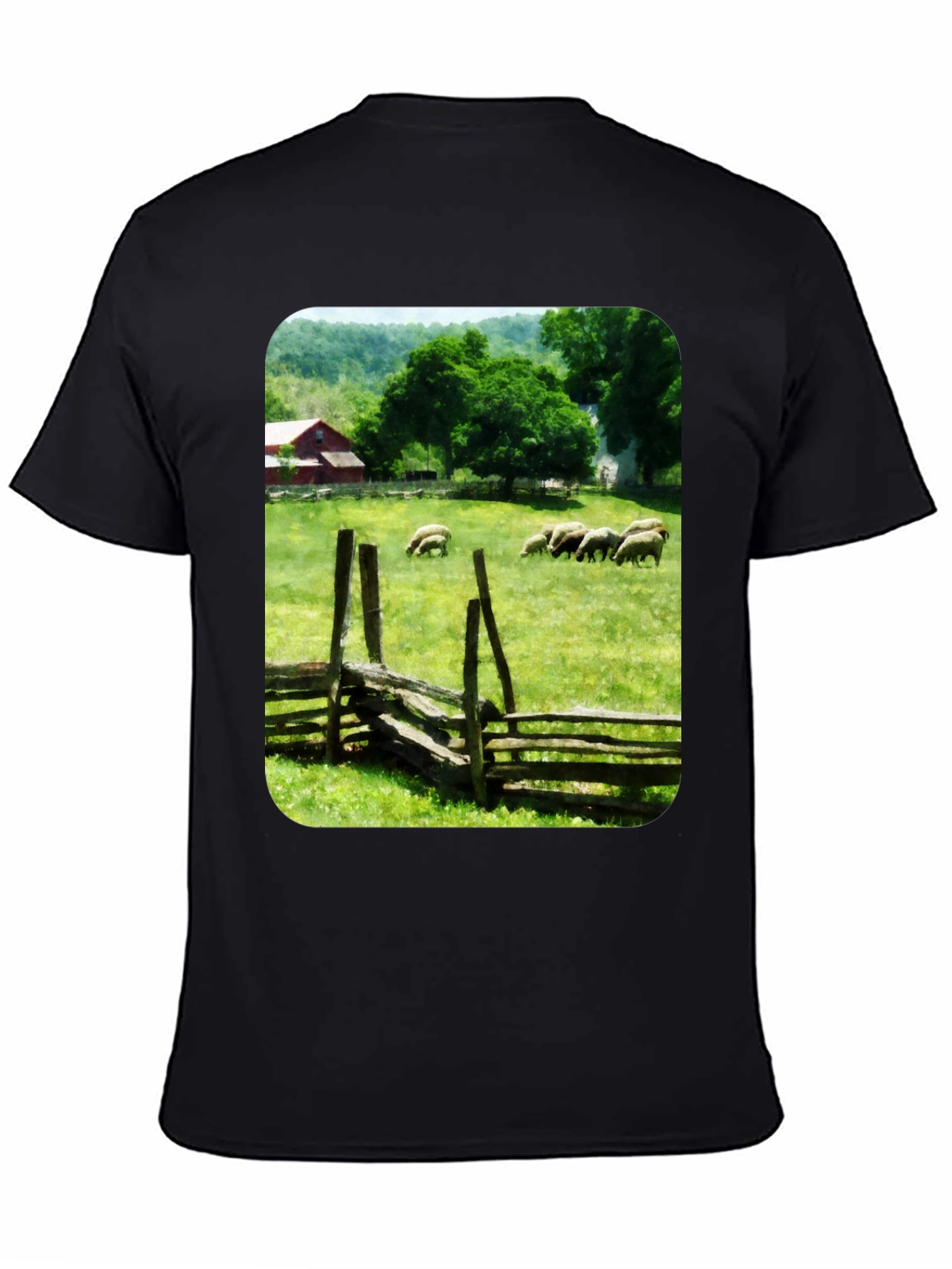 Pastoral Sheep Meadow T-Shirt
