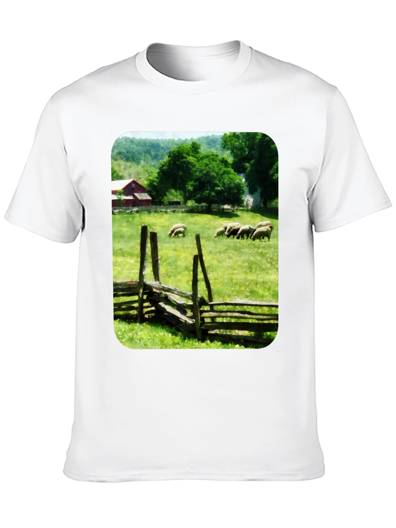 Pastoral Sheep Meadow T-Shirt
