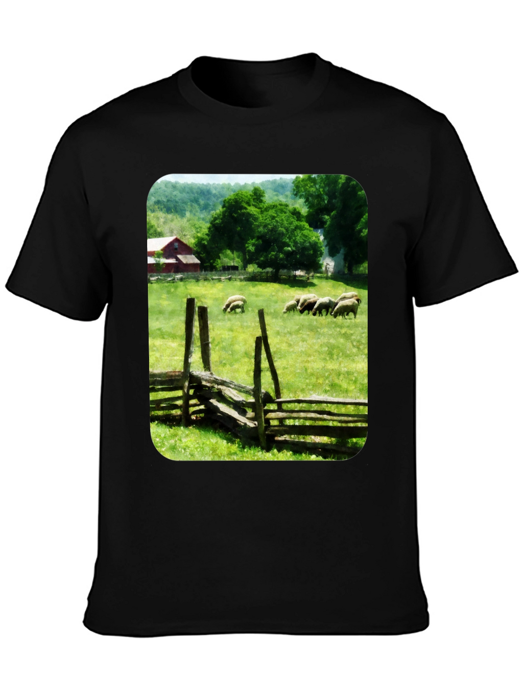 Pastoral Sheep Meadow T-Shirt