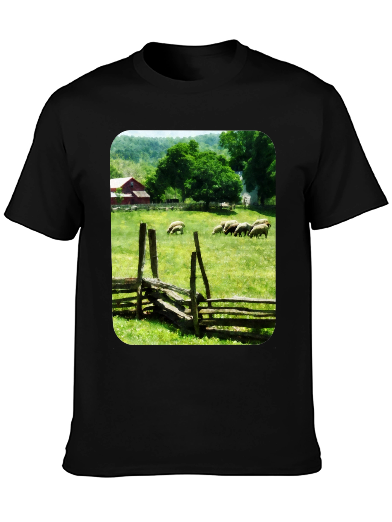 Pastoral Sheep Meadow T-Shirt