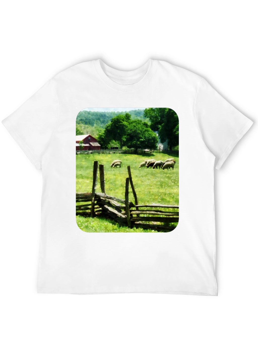 Pastoral Sheep Meadow T-Shirt