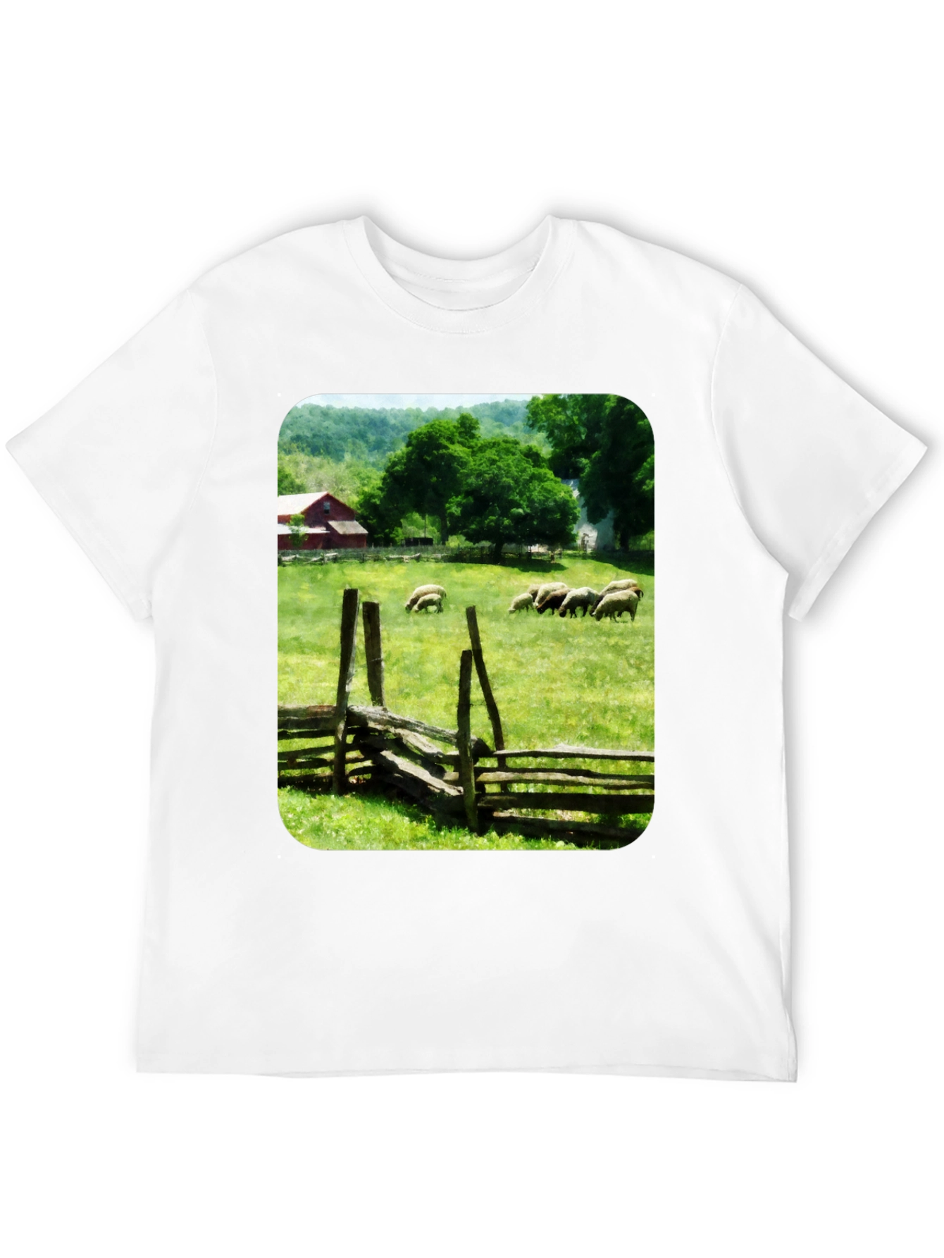 Pastoral Sheep Meadow T-Shirt