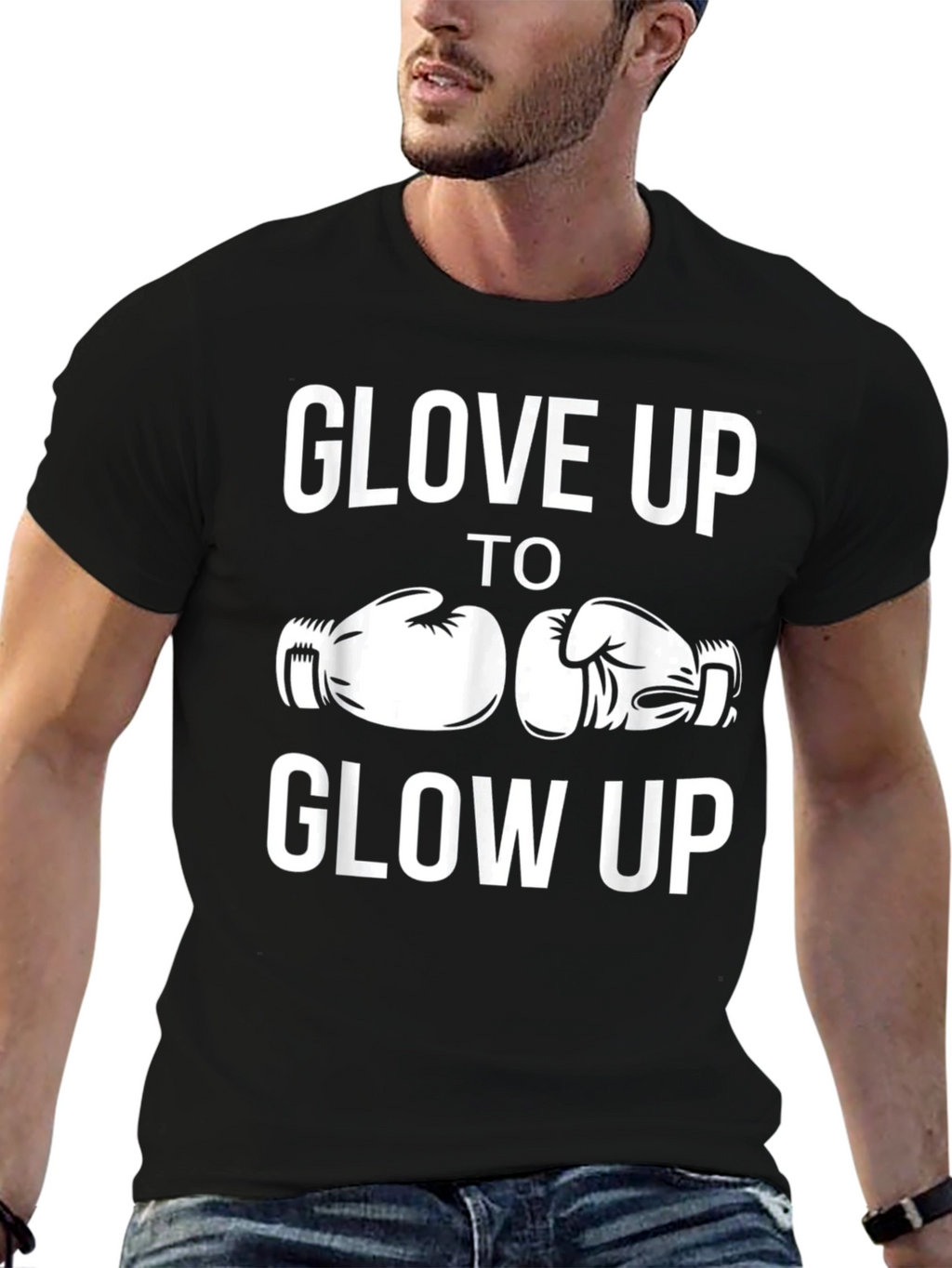 Glove Up to Glow Up Boxing T-Shirt