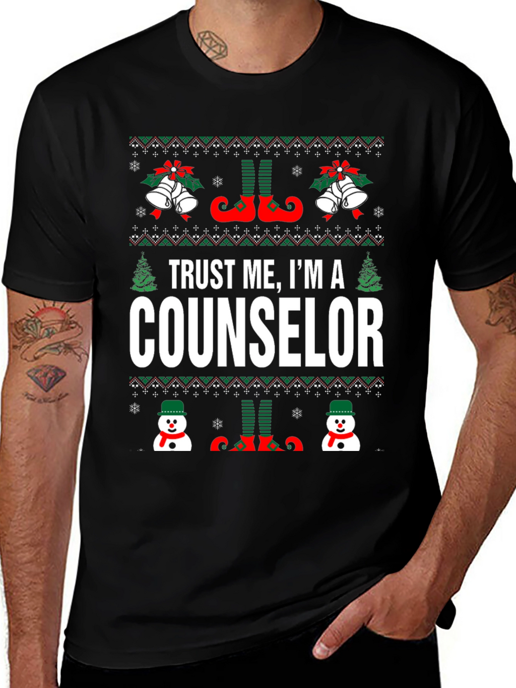 Trust Me Counselor Christmas Graphic Tee