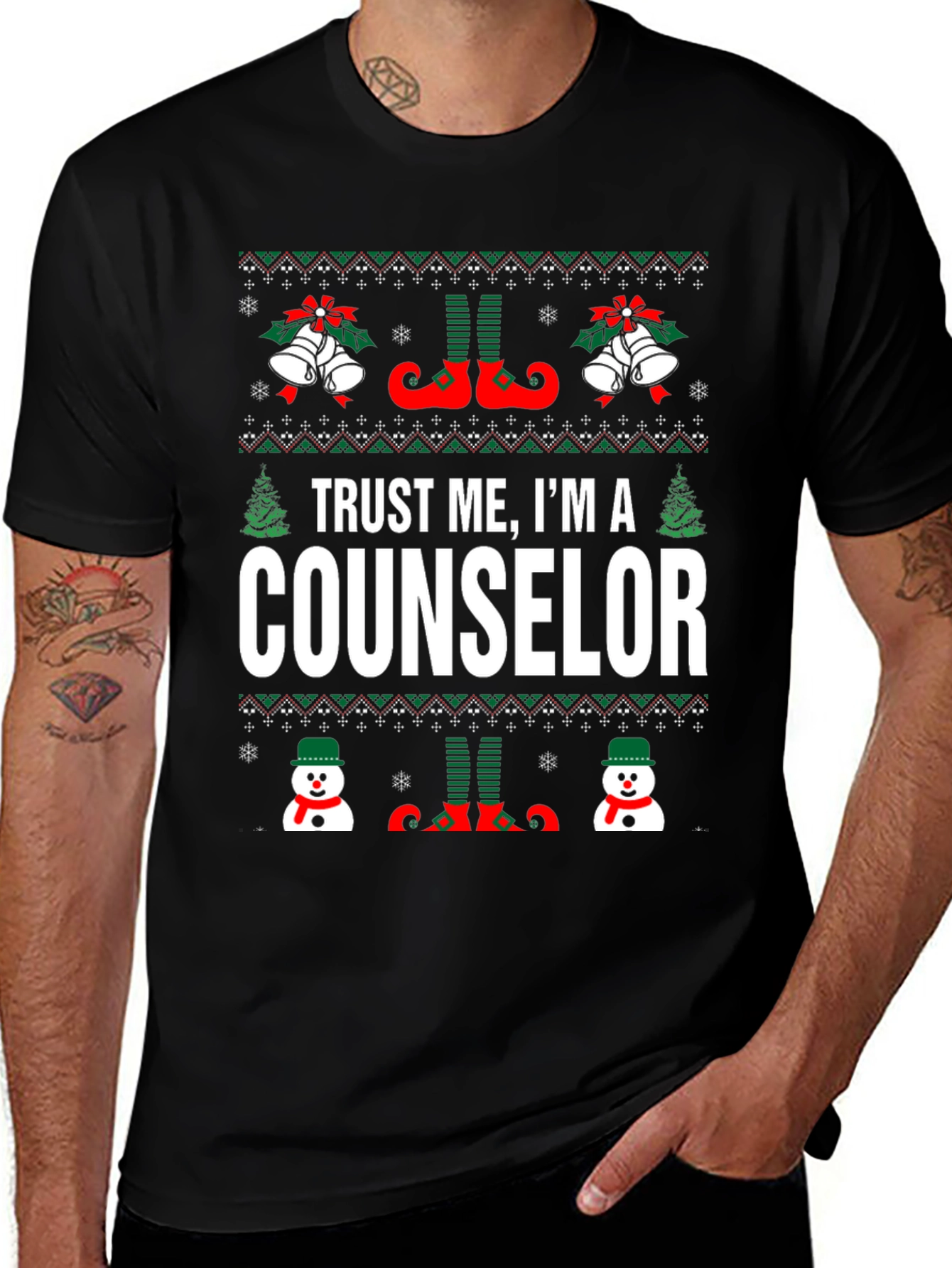 Trust Me Counselor Christmas Graphic Tee