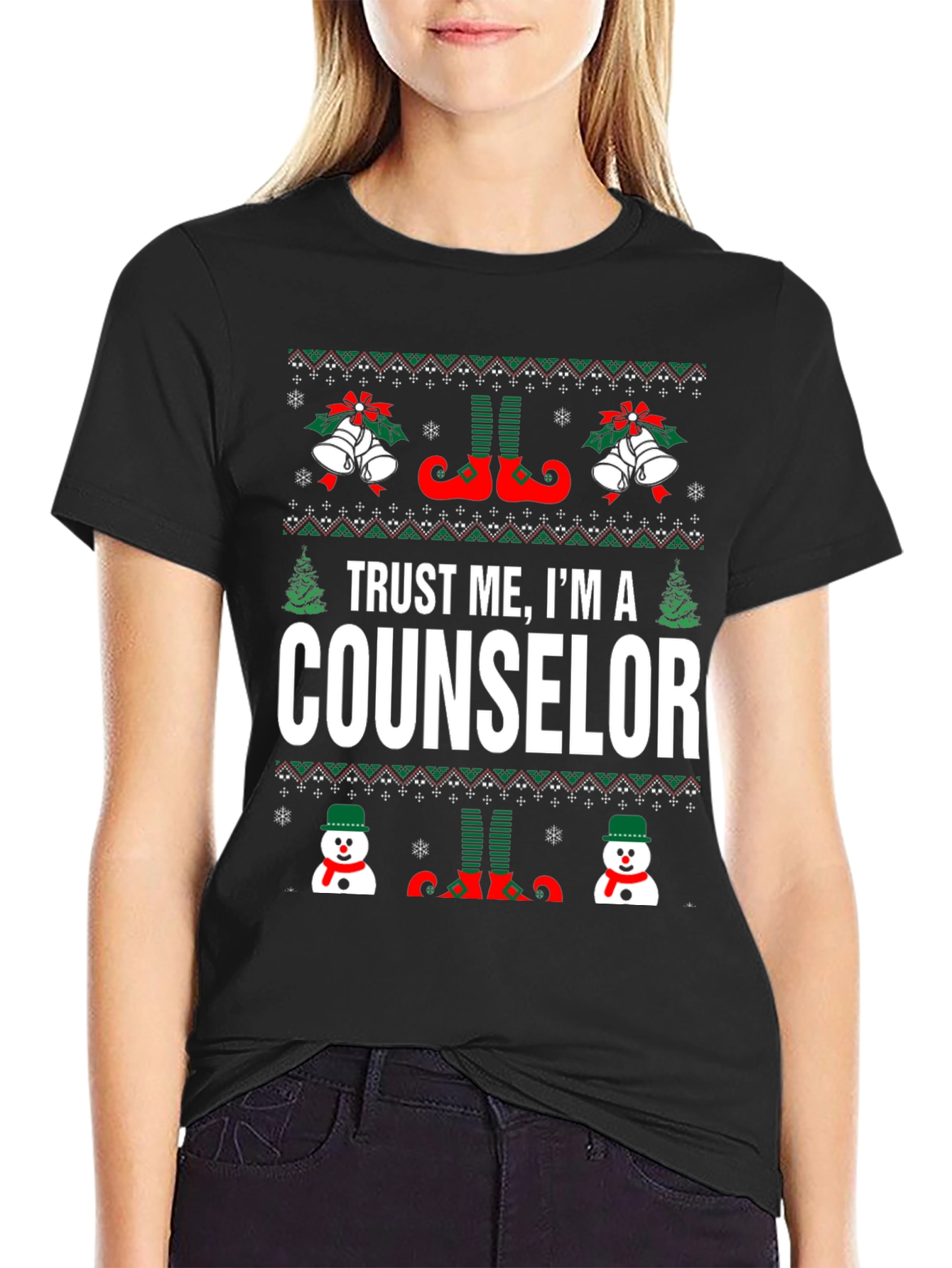 Trust Me Counselor Christmas Graphic Tee
