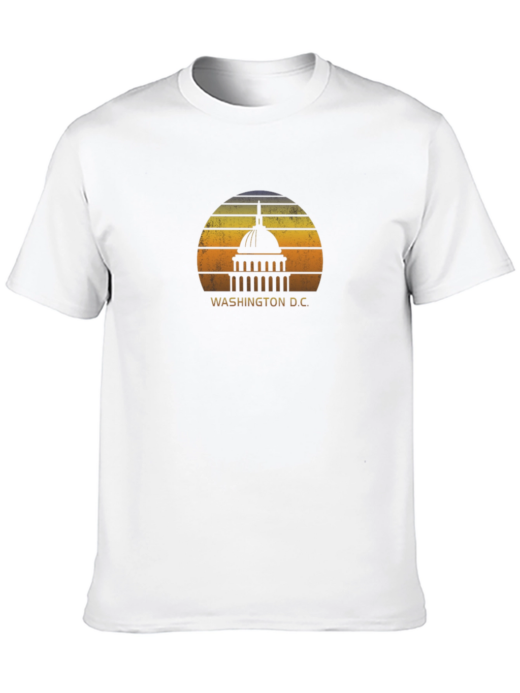Washington D.C. Capitol Building Retro T-Shirt