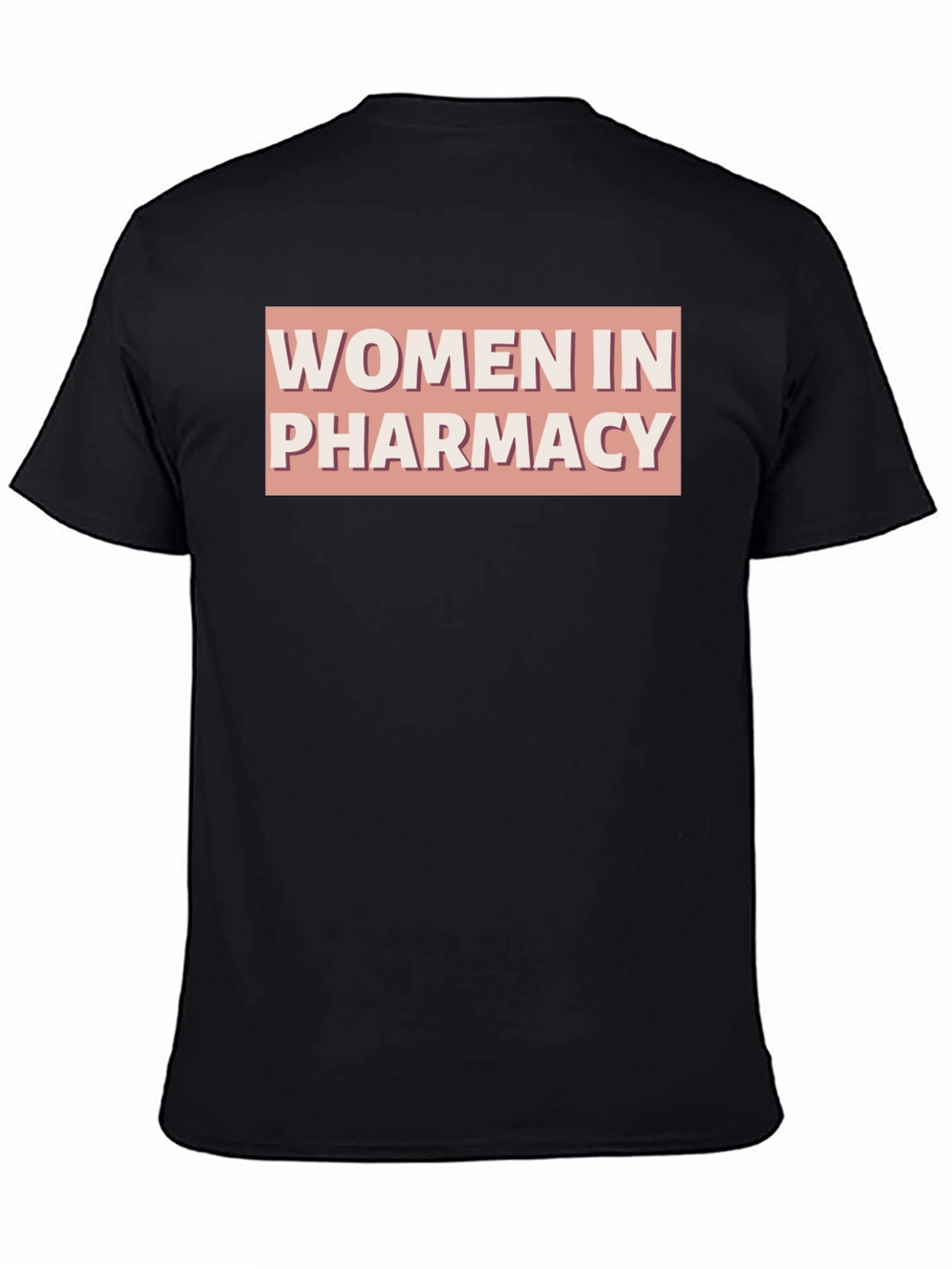 Women in Pharmacy Graphic Tee - Black Cotton T-Shirt