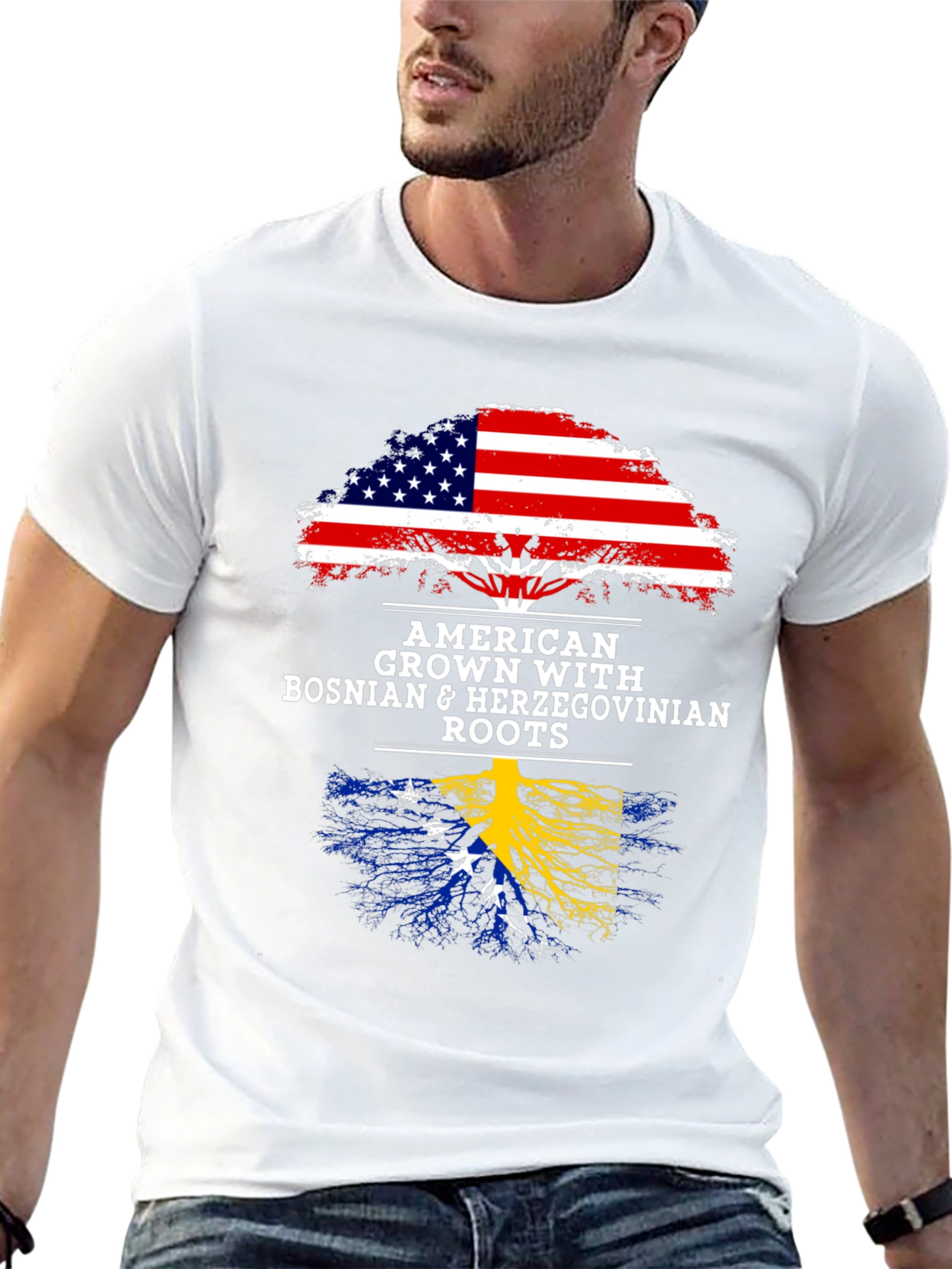 American Grown Bosnian Roots T-Shirt