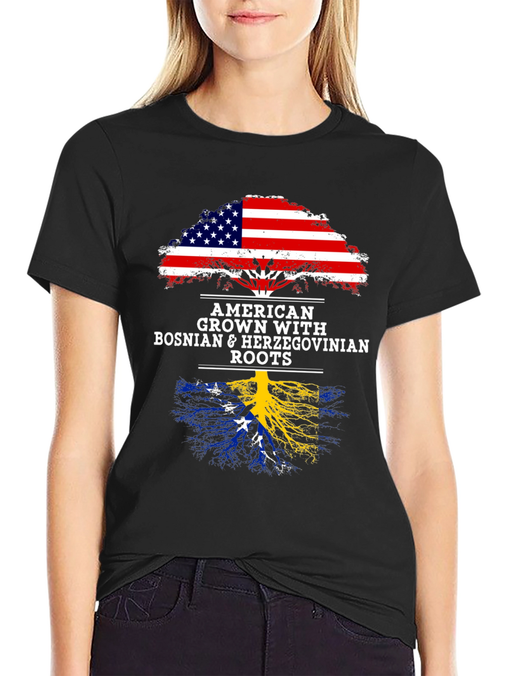 American Grown Bosnian Roots T-Shirt