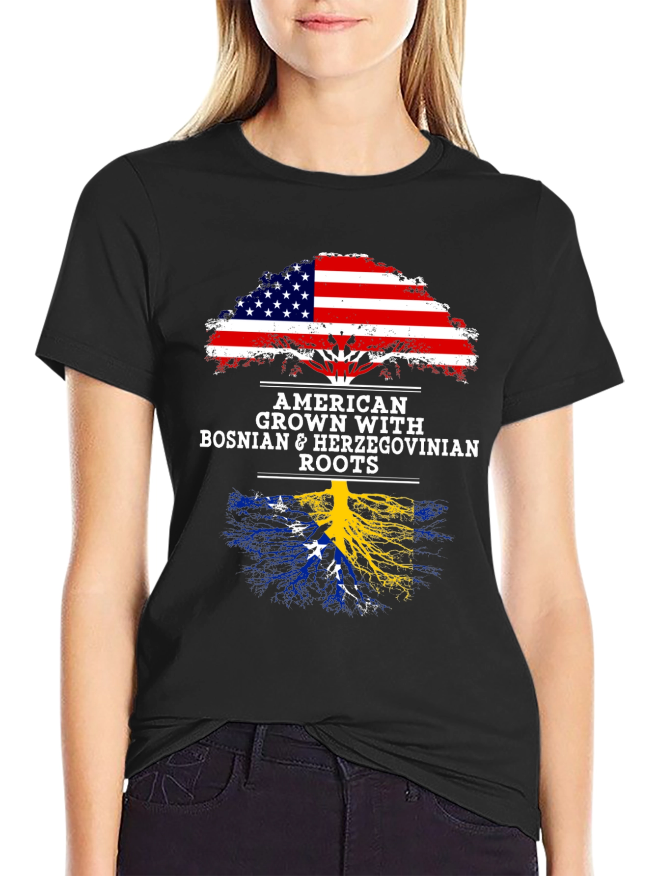 American Grown Bosnian Roots T-Shirt