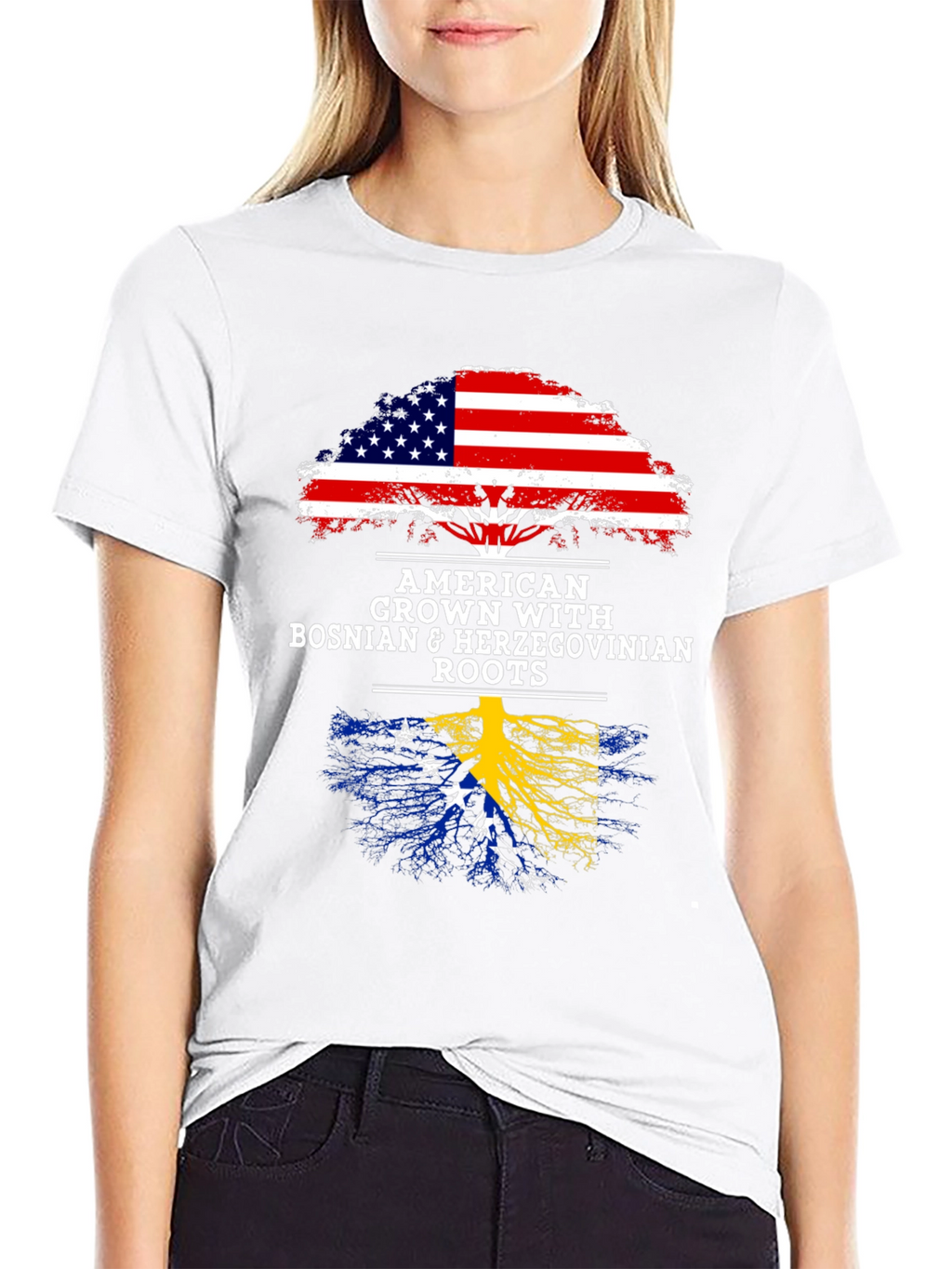 American Grown Bosnian Roots T-Shirt