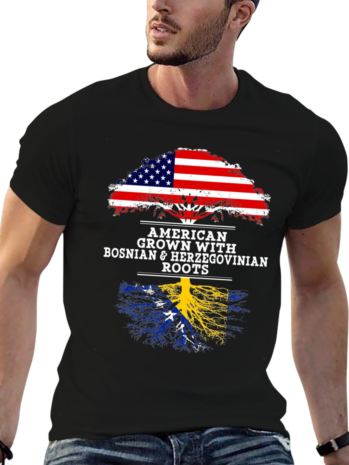 American Grown Bosnian Roots T-Shirt