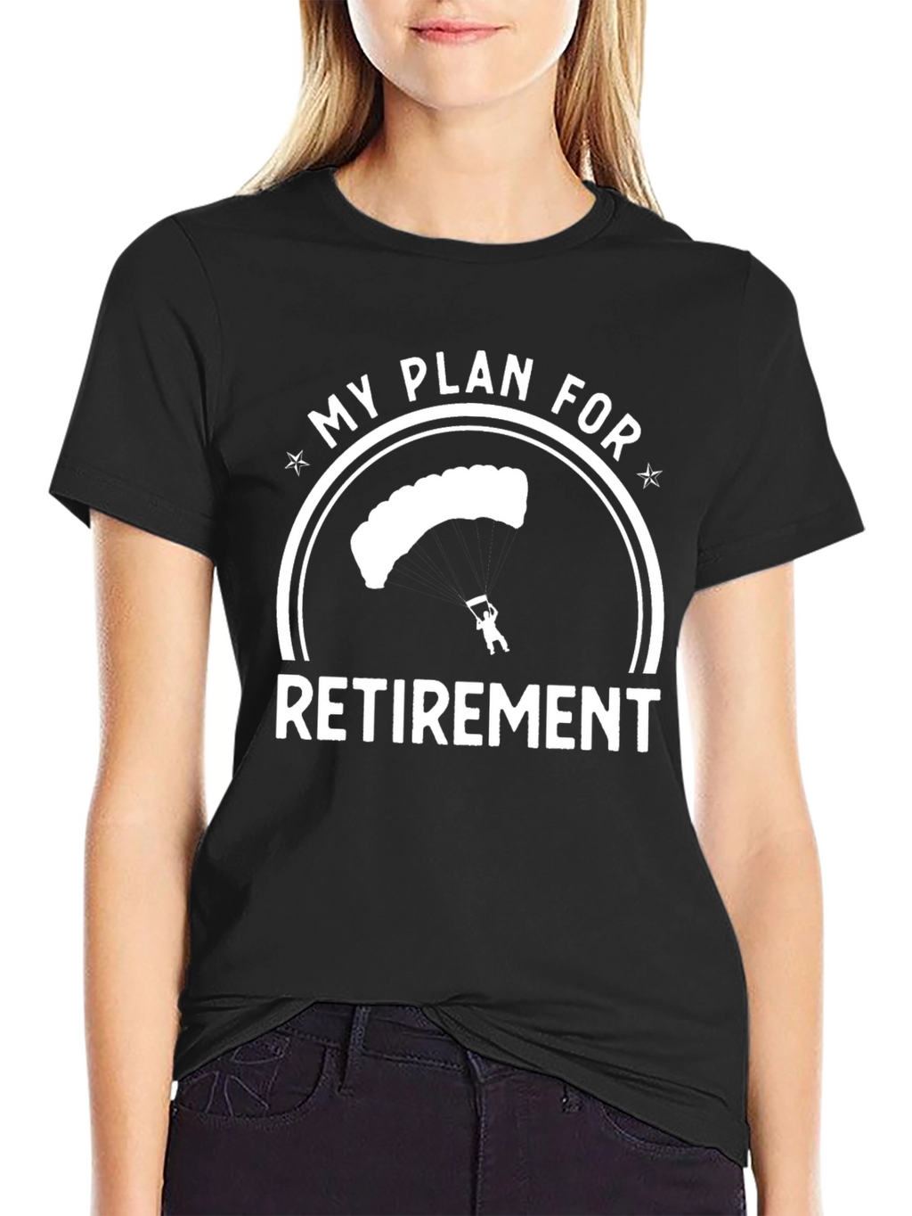 Skydiving Retirement Plan Graphic T-Shirt