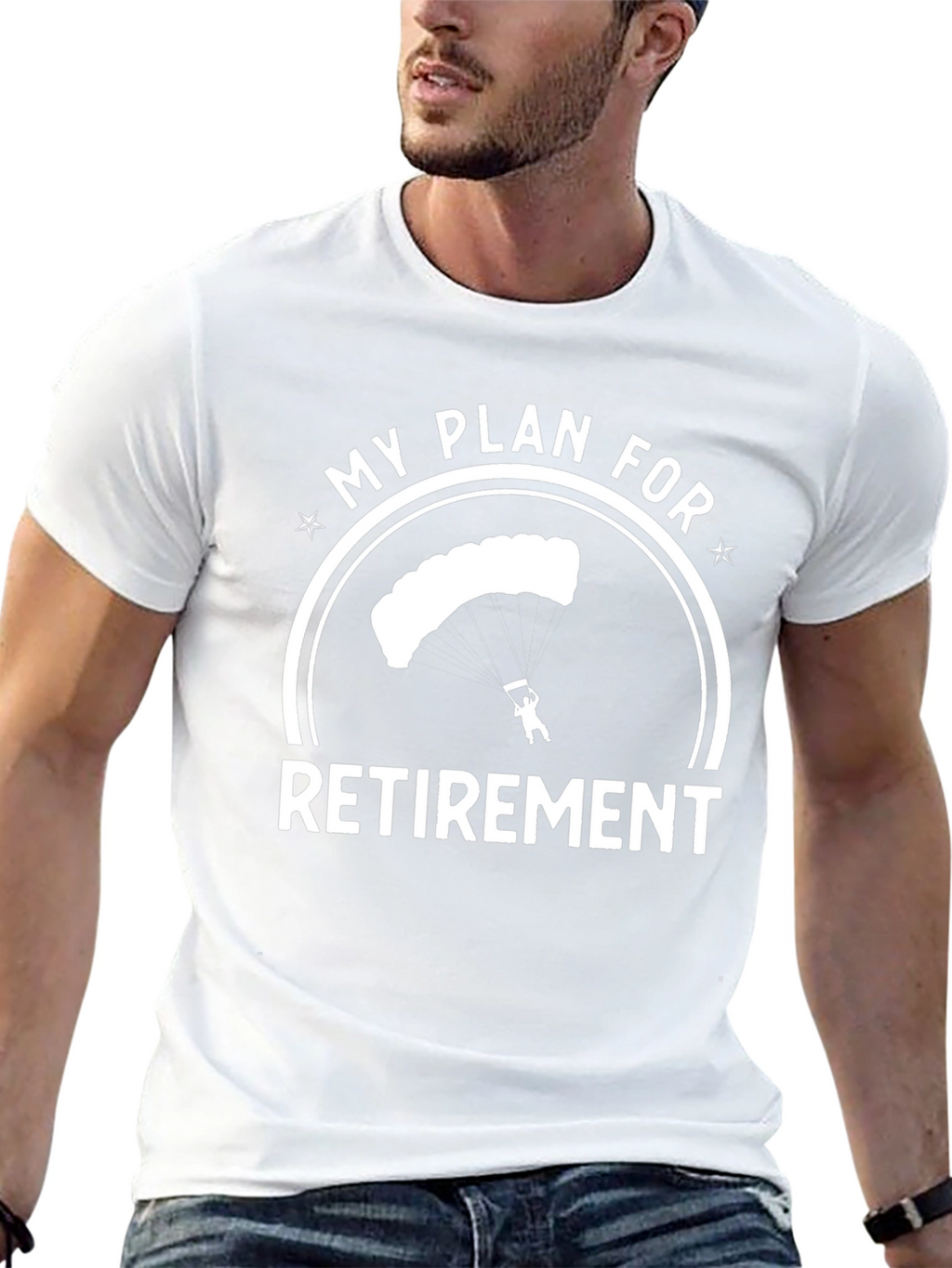 Skydiving Retirement Plan Graphic T-Shirt