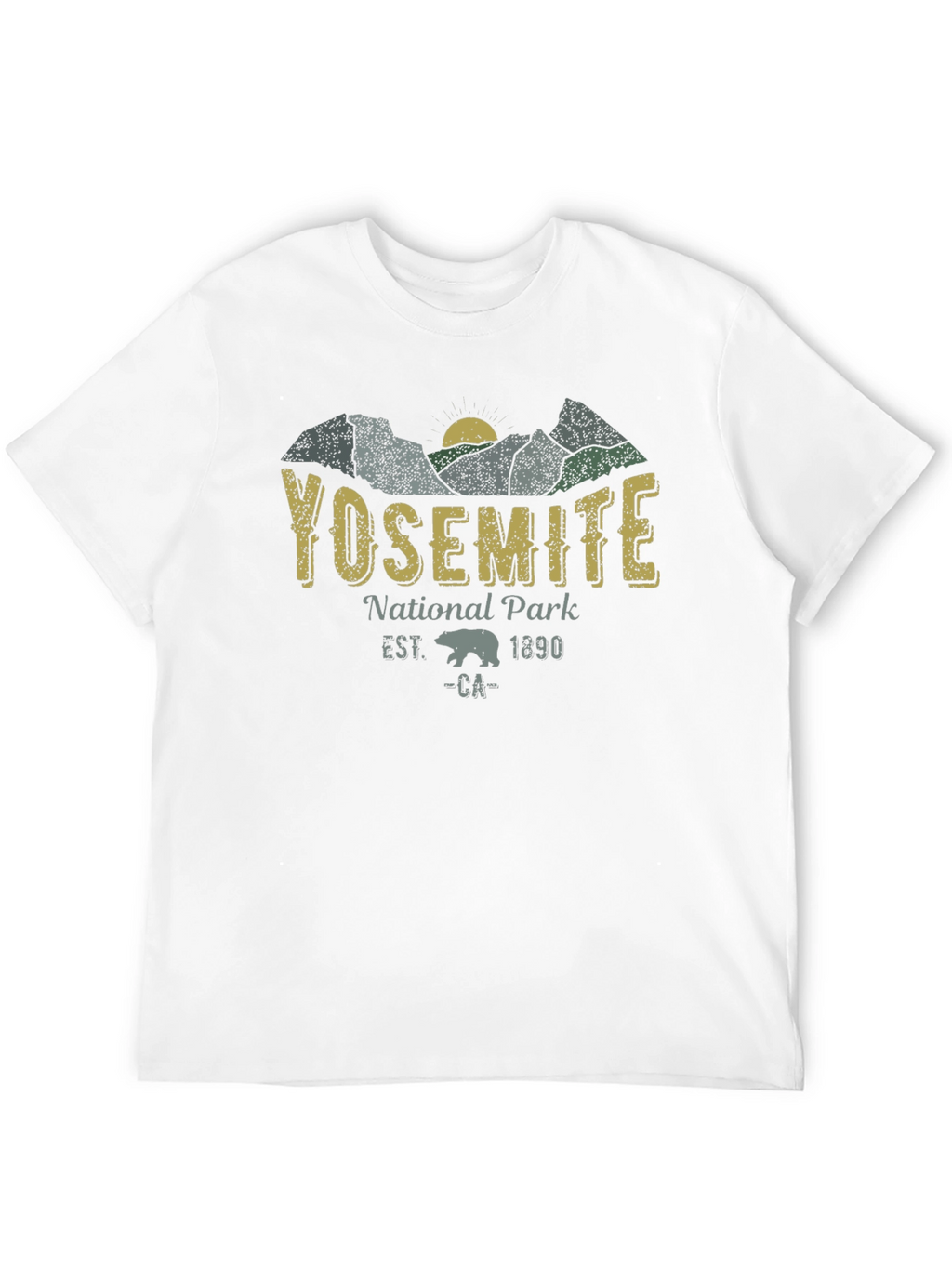 Yosemite National Park Black T-Shirt