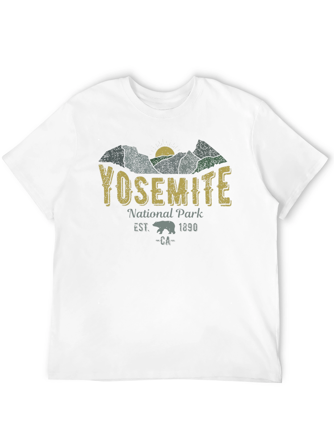 Yosemite National Park Black T-Shirt